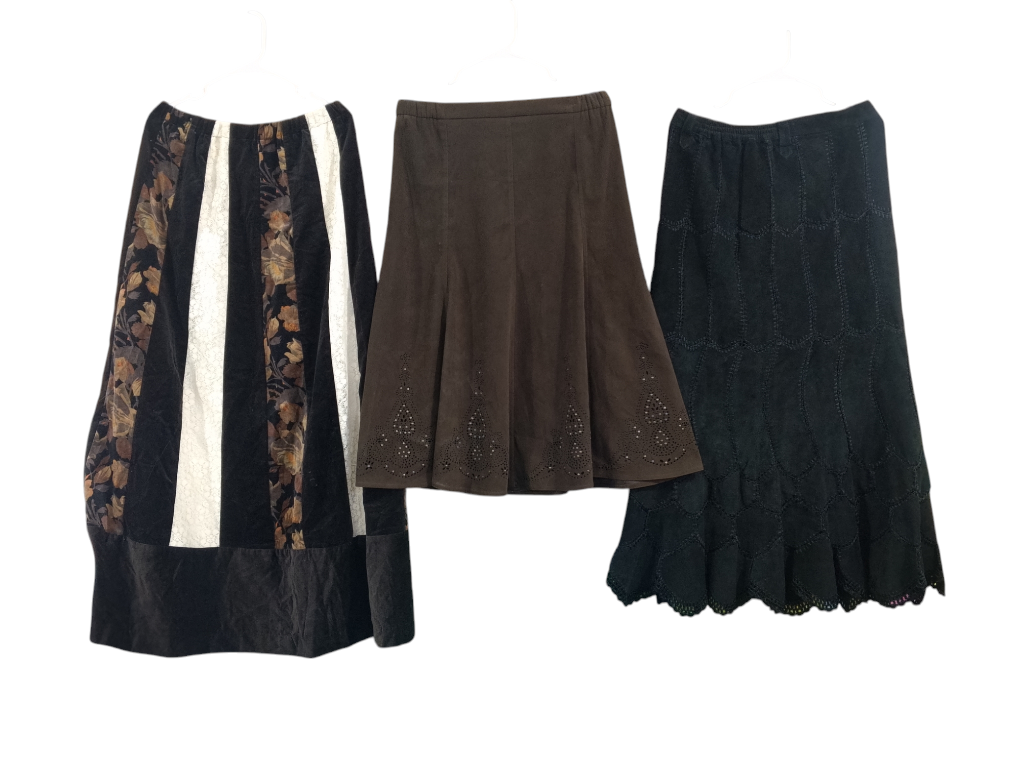 Suede leather skirts mix - 14 pcs - feb12/25