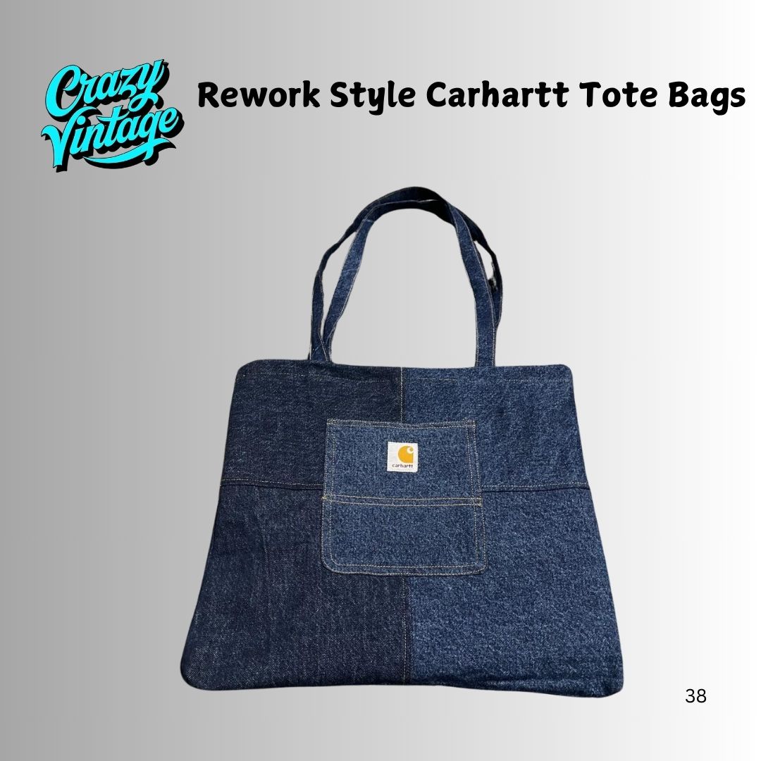 Rework Style Carhartt Denim Tote Bags