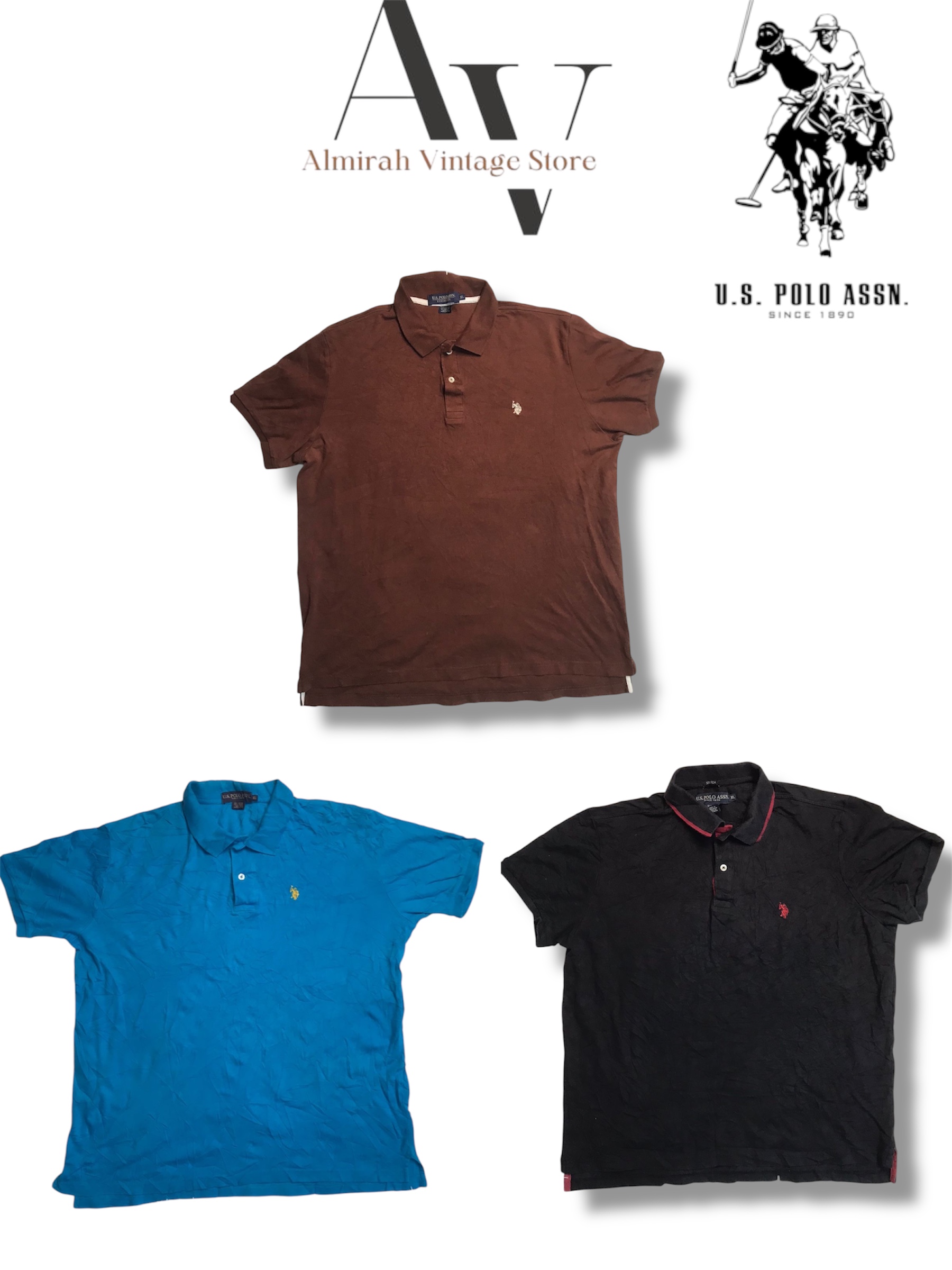 US POLO ASSN polo shirts 15 pcs