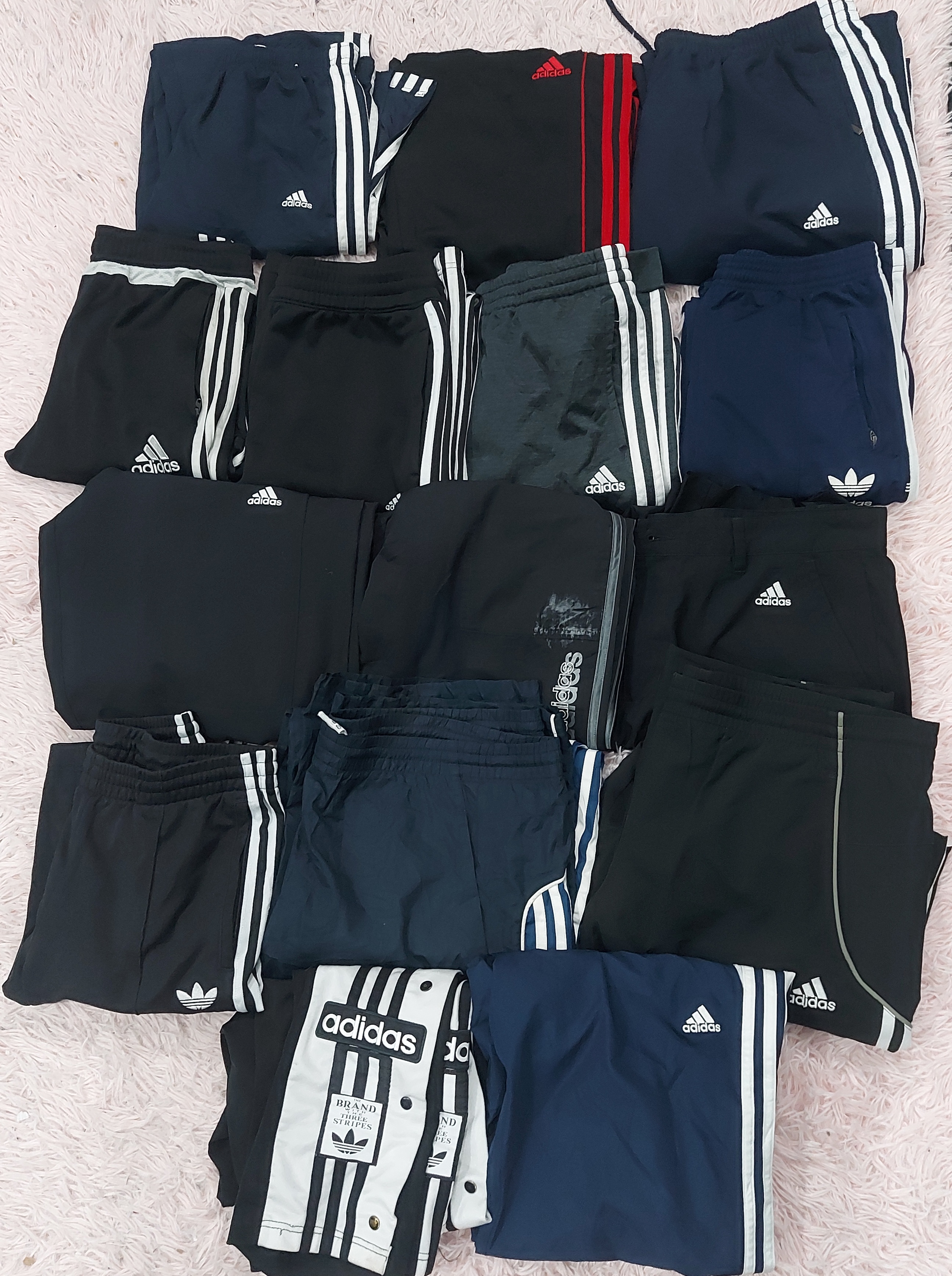 Adidas Nylon/Parachute Track Pants 30 Pcs