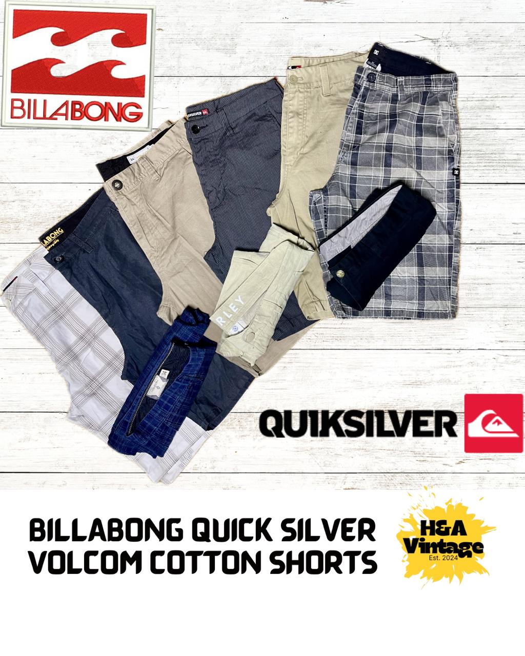 Shorts in cotone Hurley QuickSilver BillaBong 20 pezzi