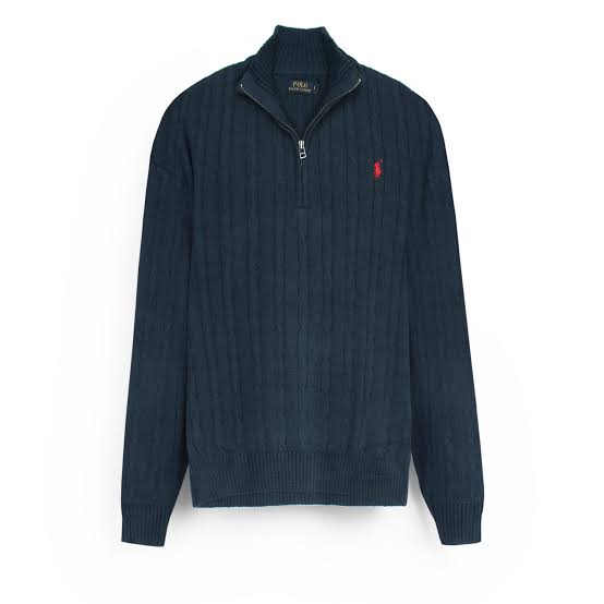 1/4-Zip- und Kabelpullover Polo Ralph Lauren