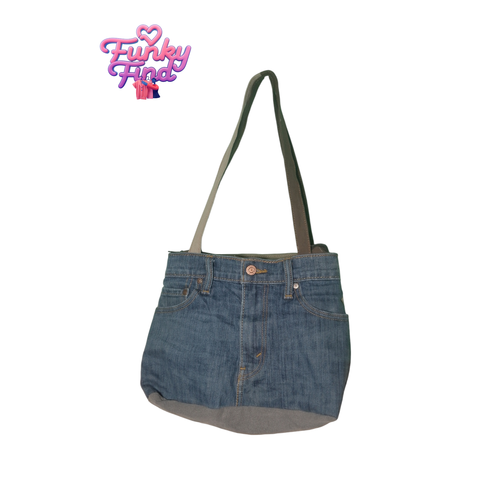 Rework Jeans Damen Tasche