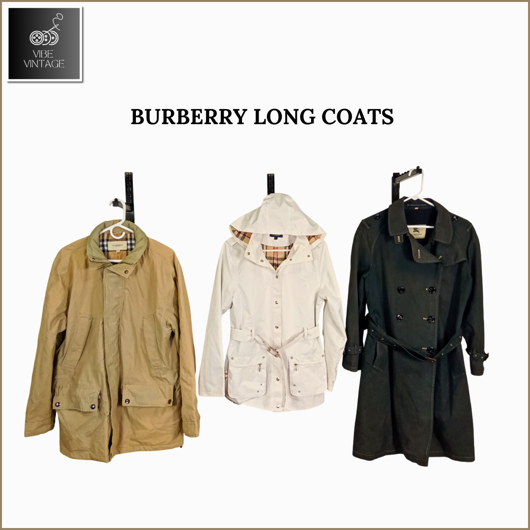 BURBERRY LONG COATS - 08 PCS