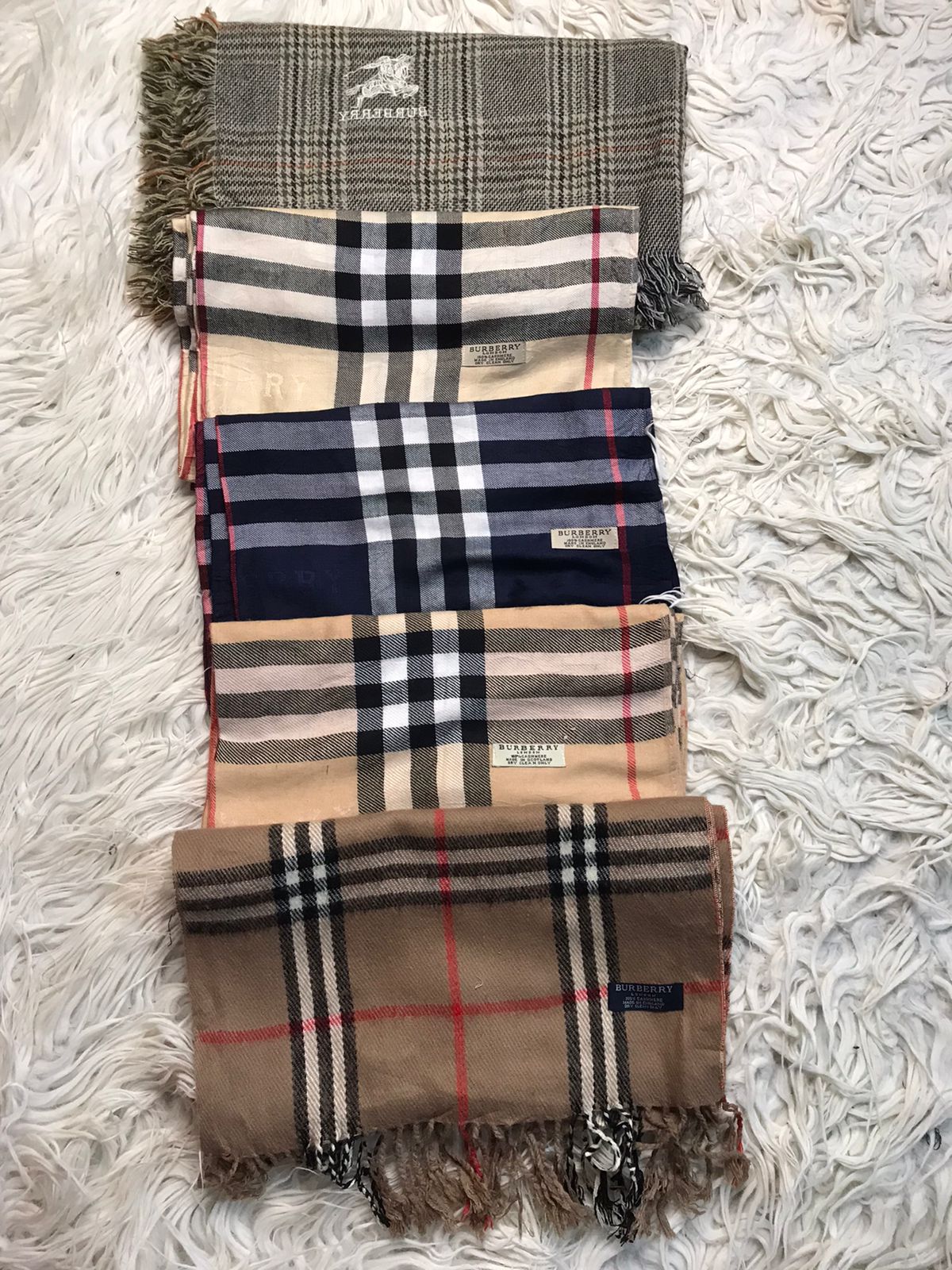 Burberry long scarfs