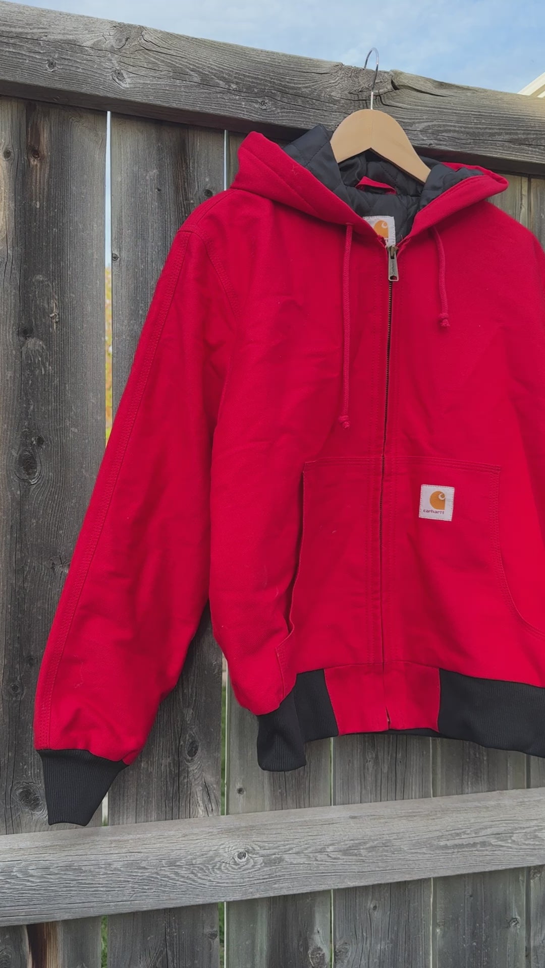 Carhartt Rework Style Red Hood Jackets 25 pcs