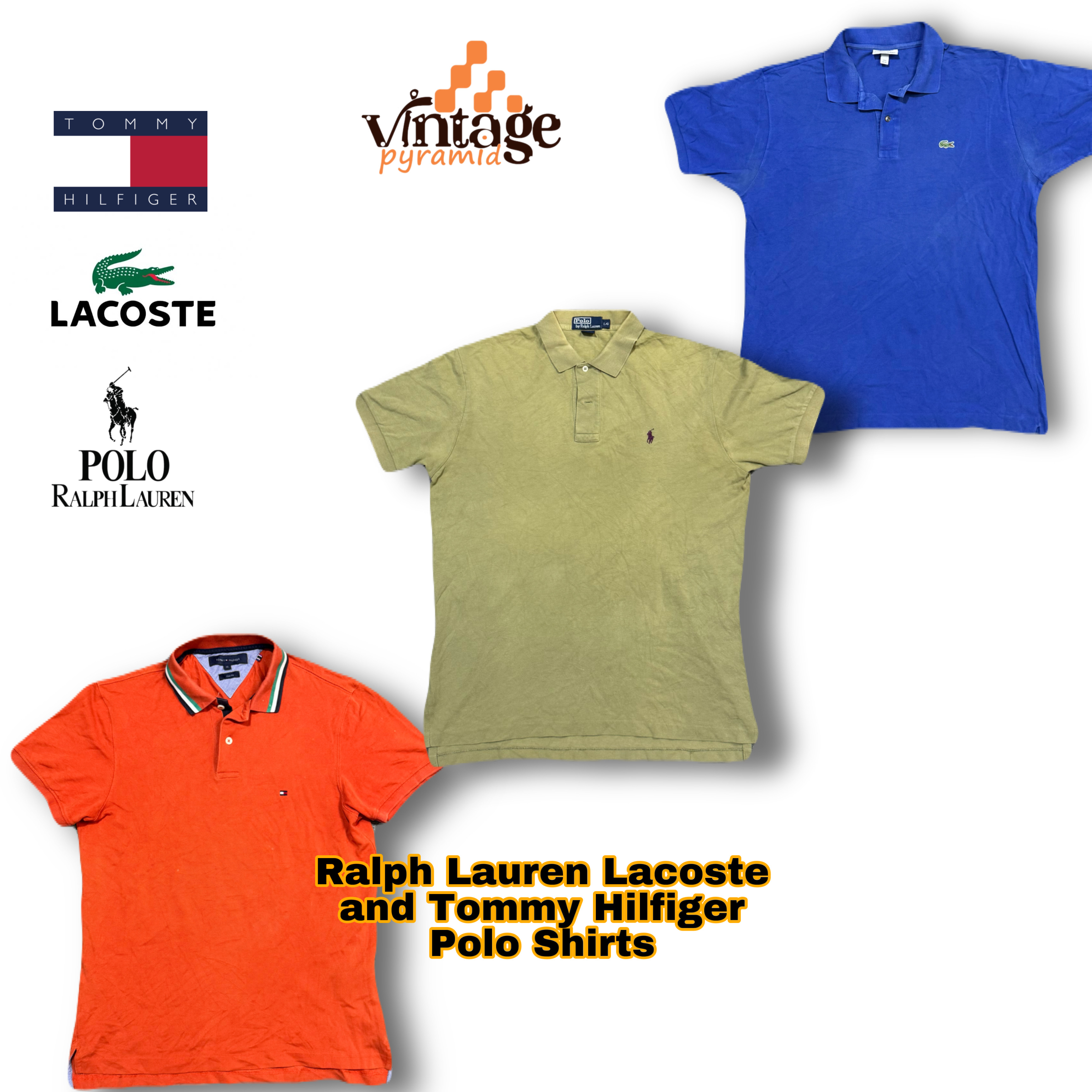 VP076 Ralph Lauren Lacoste and Tommy Hilfiger Polo Shirts