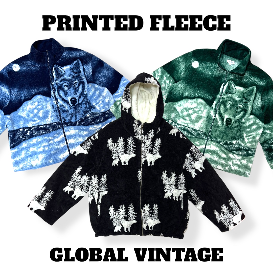 Animal And Nature Printed Fleece - 15 Pieces ( GV-277 )