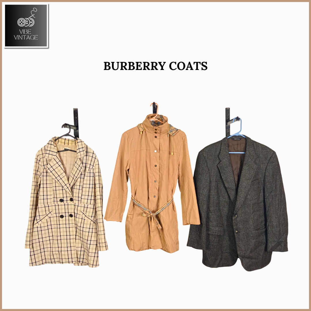 BURBERRY LONG COATS - 08 PCS