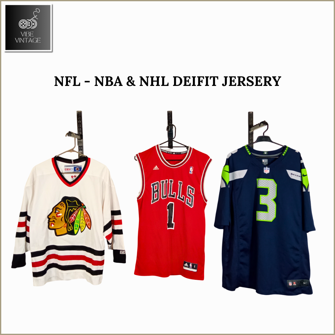 NFL - NBA & NHL DRIFIT JERSERY - 08 PCS