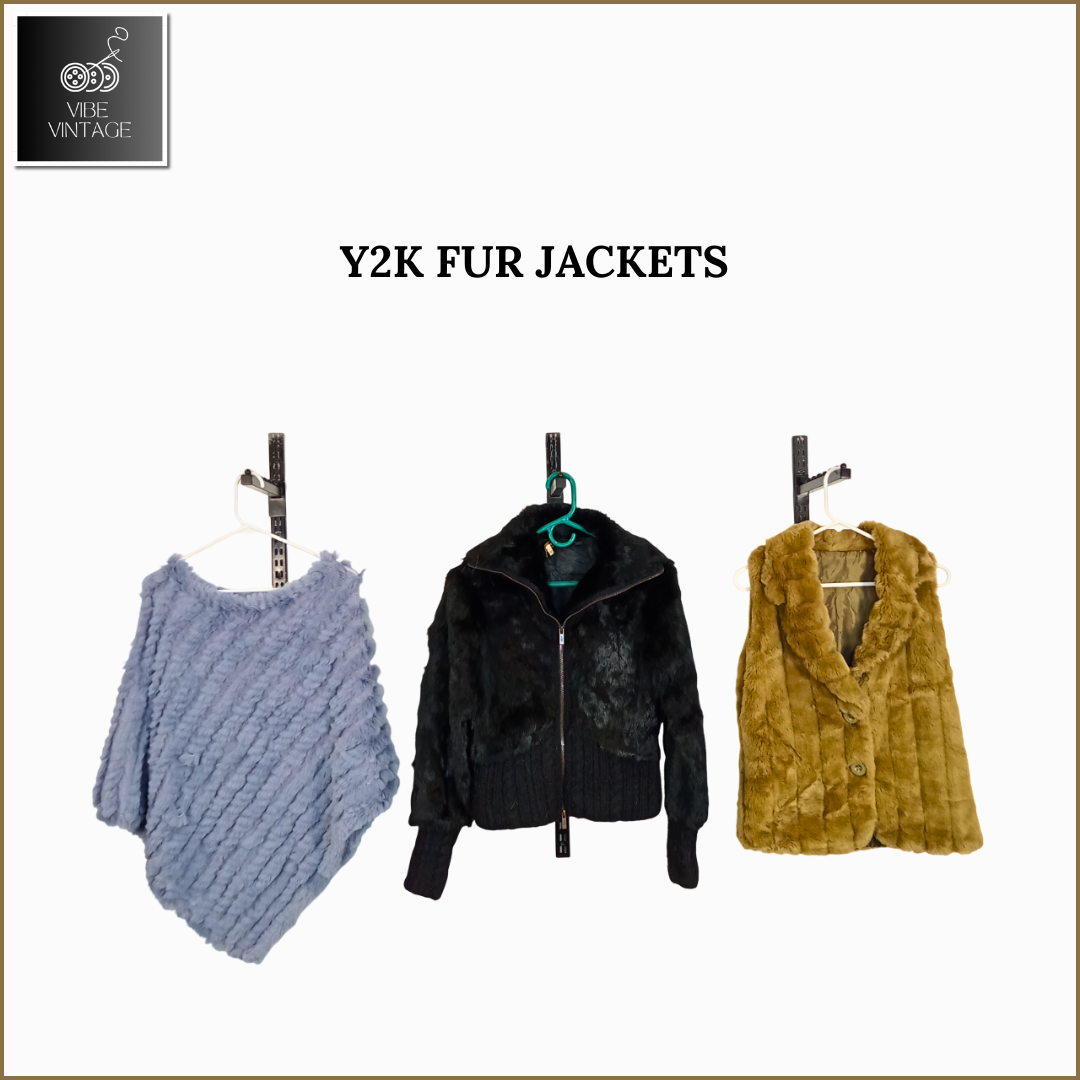 Y2K FUR JACKETS - 15 PCS