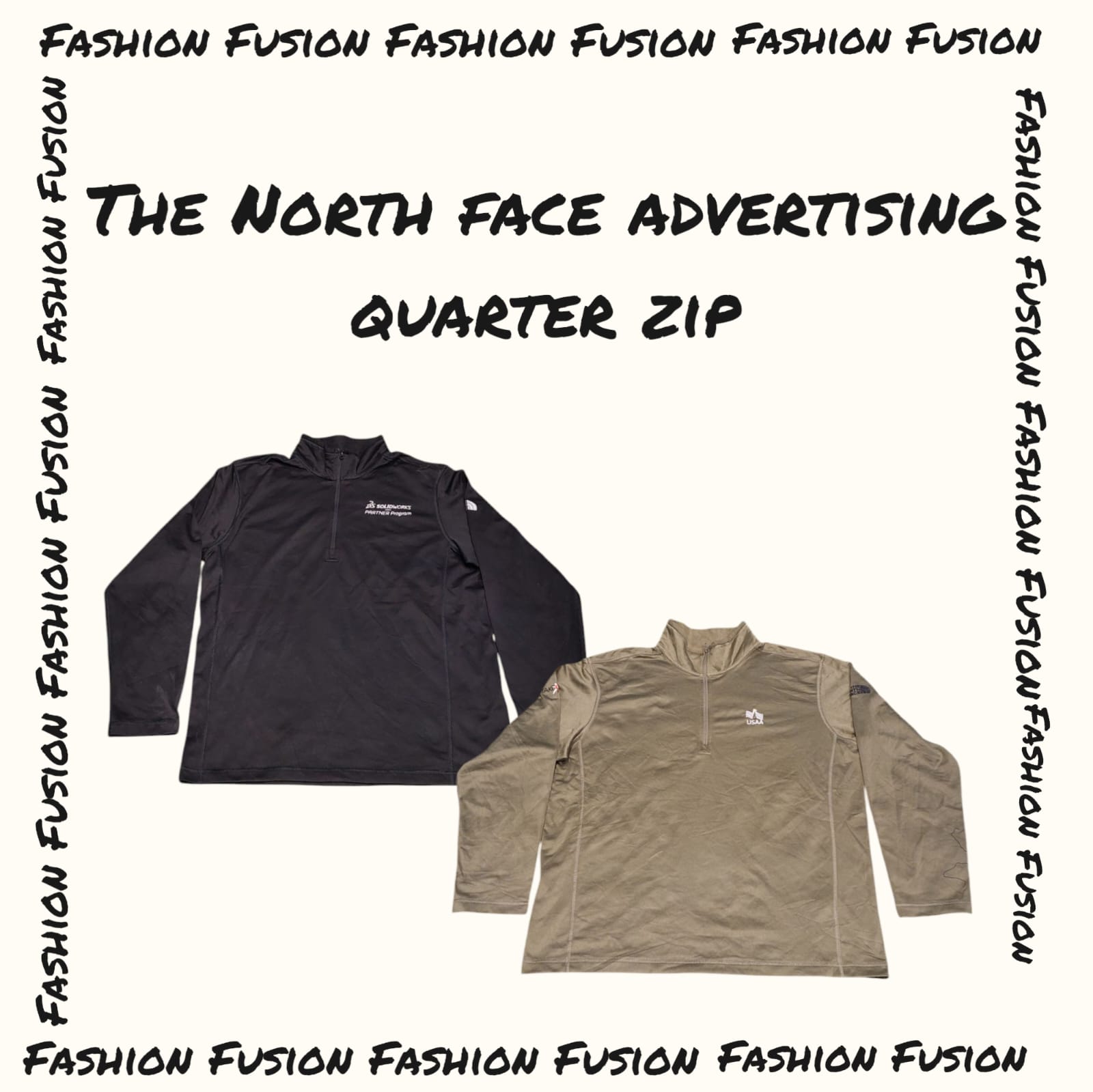 (FF-588) The North Face Advertising quarter zip