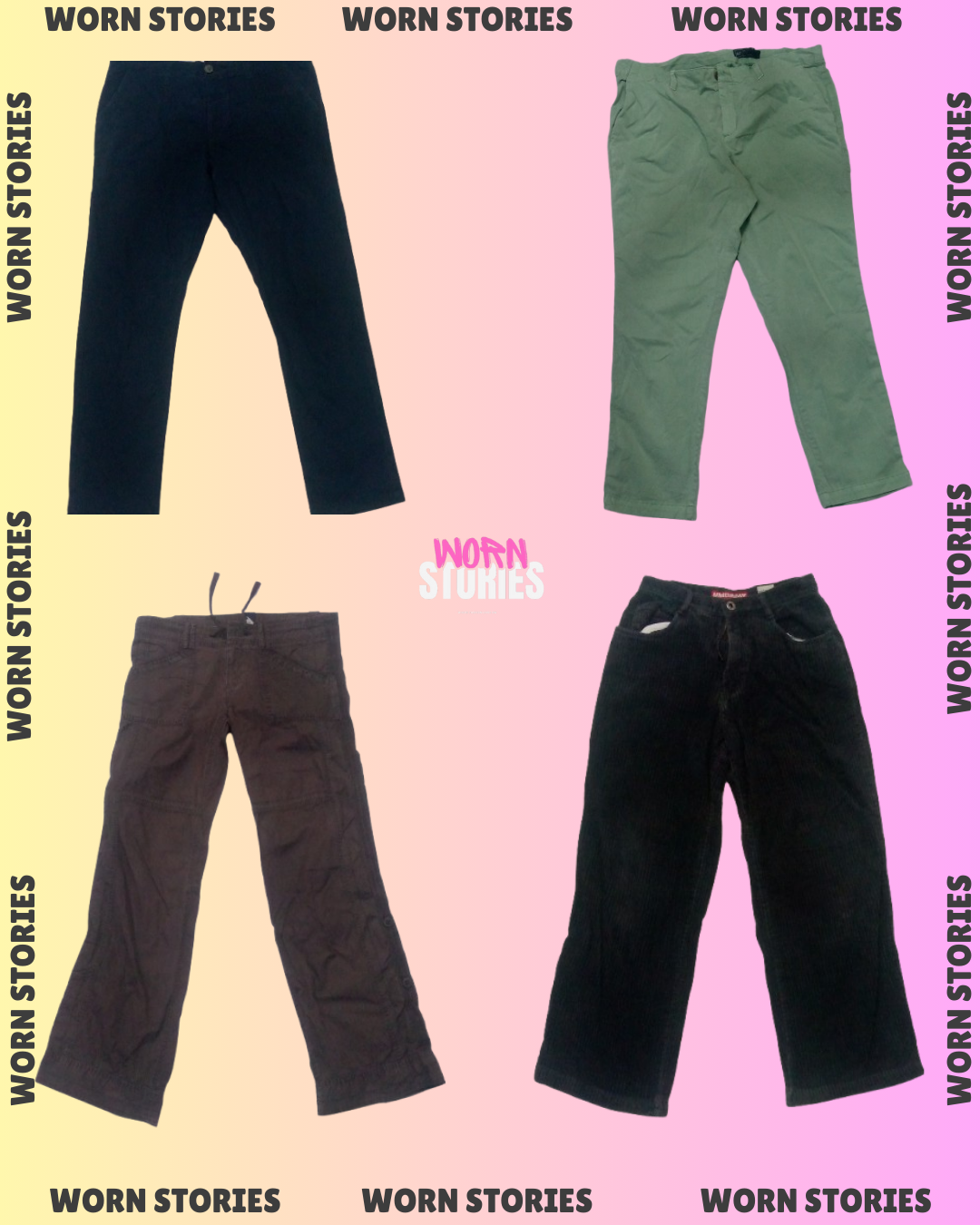 Y2K Fancy Girl Trouser Pants Mix (WS-014)