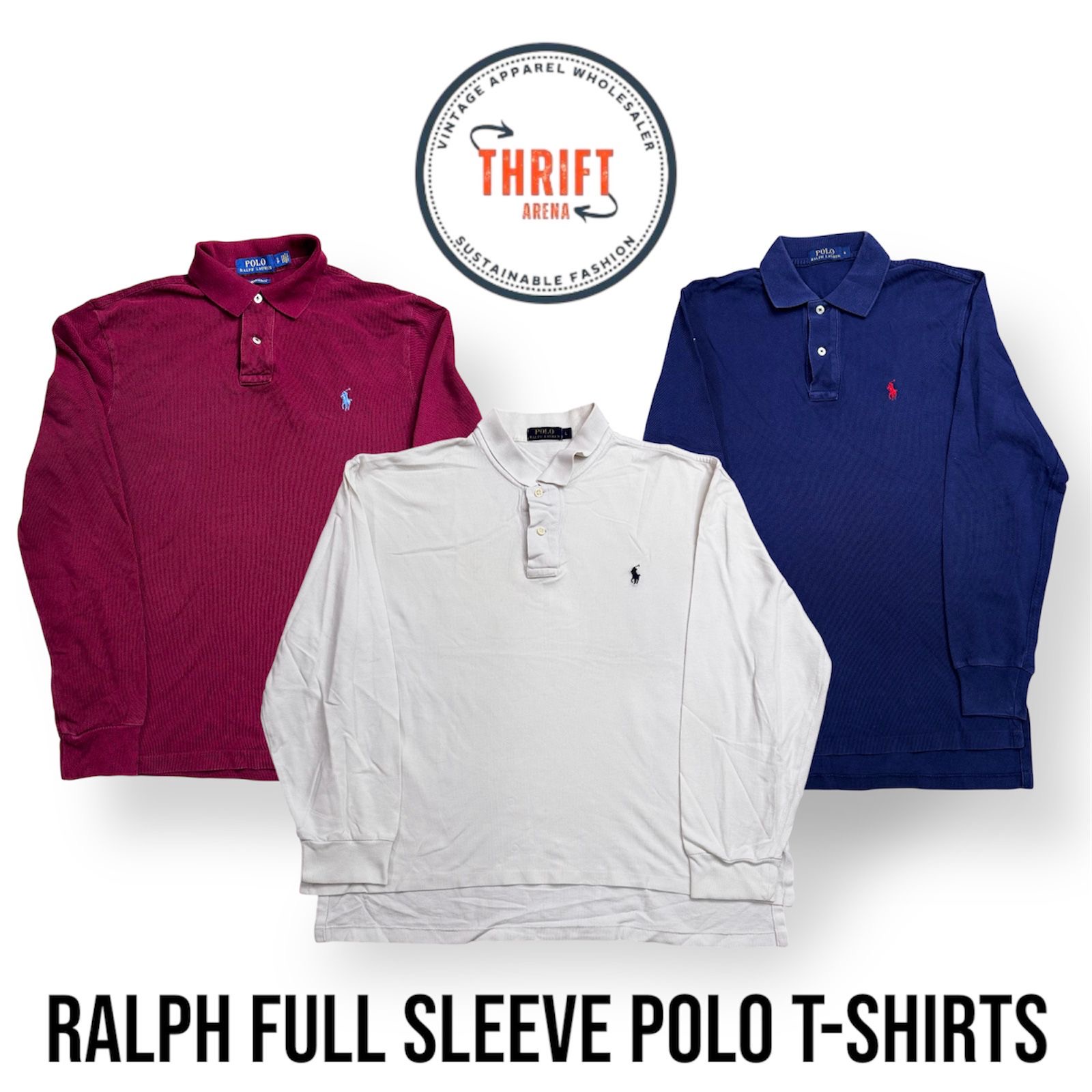 #VV757 Ralph Lauren Polo Shirts à Manches Longues 13PCs