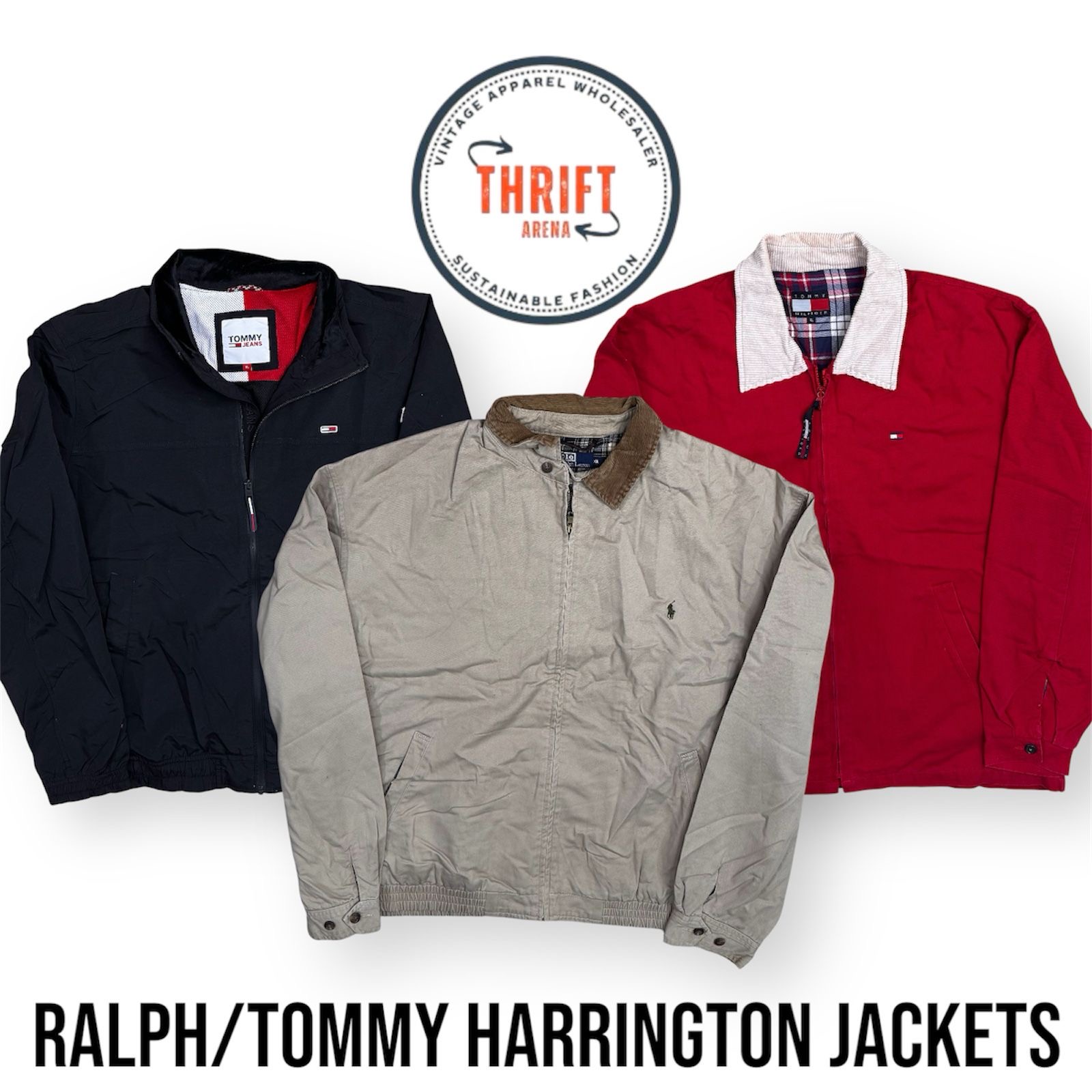 #VV764 Ralph Lauren/Tommy Harrington Jackets 12PCs