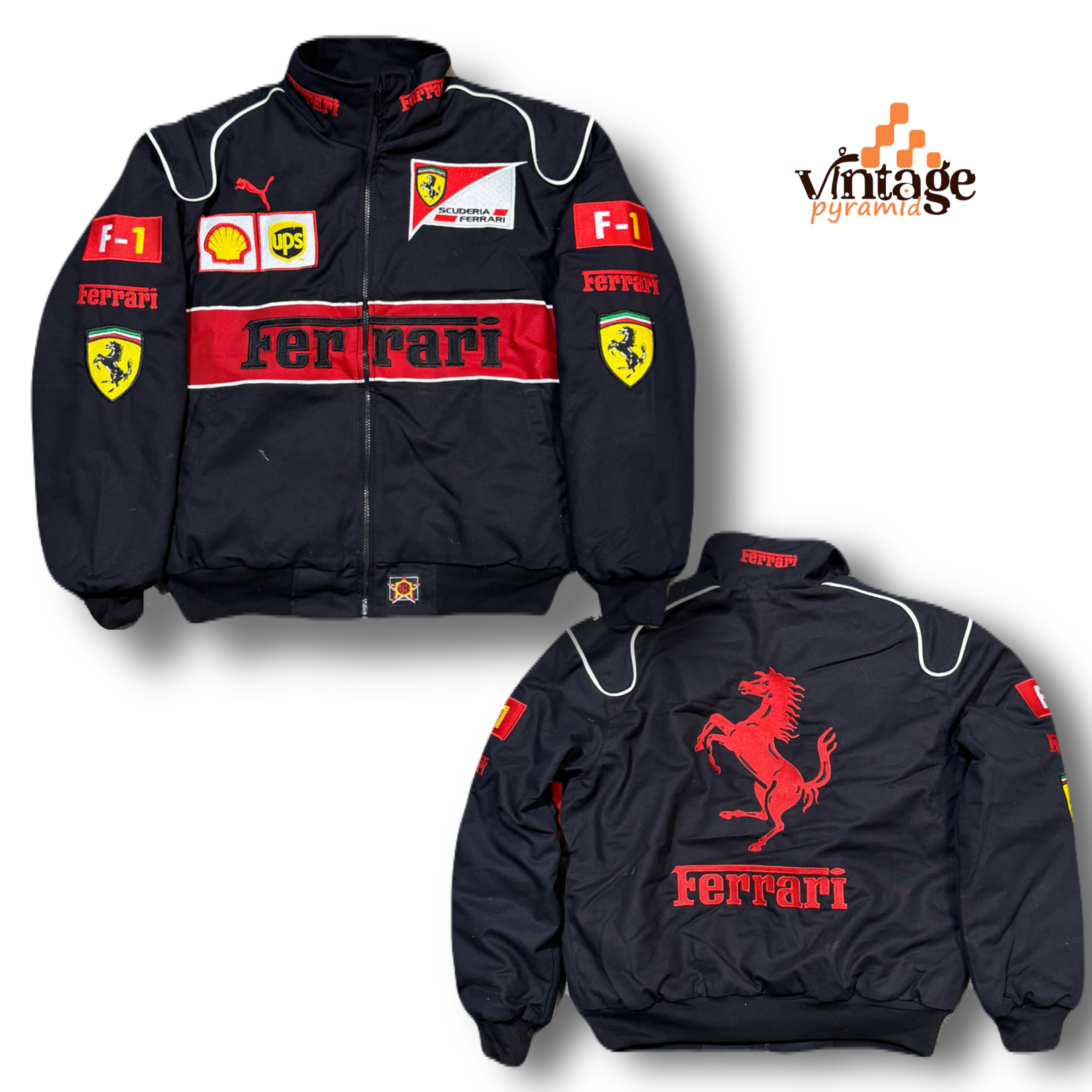 VP085 Rework Style Nascar Ferrari Jackets