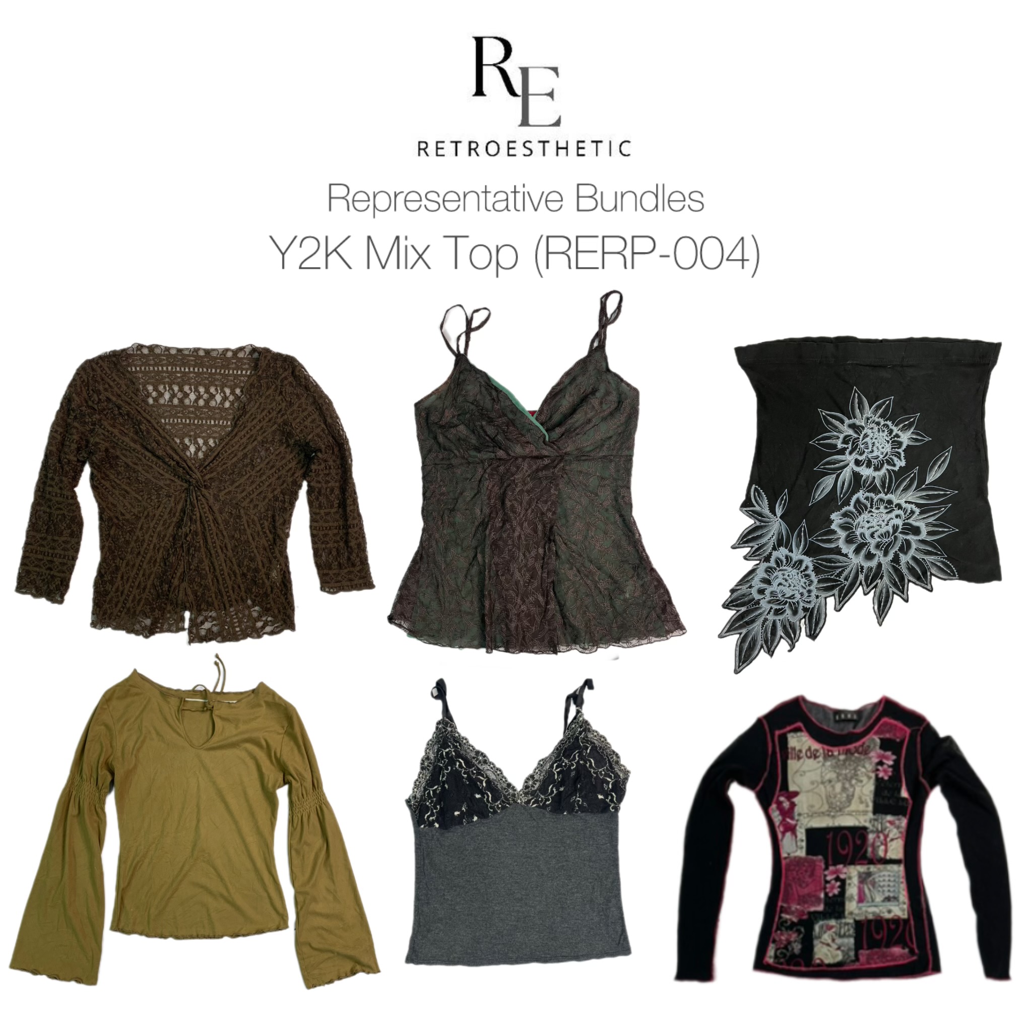 Y2K Mix Tops (Cami, Mesh et Manches Longues) (RERP-004) bl