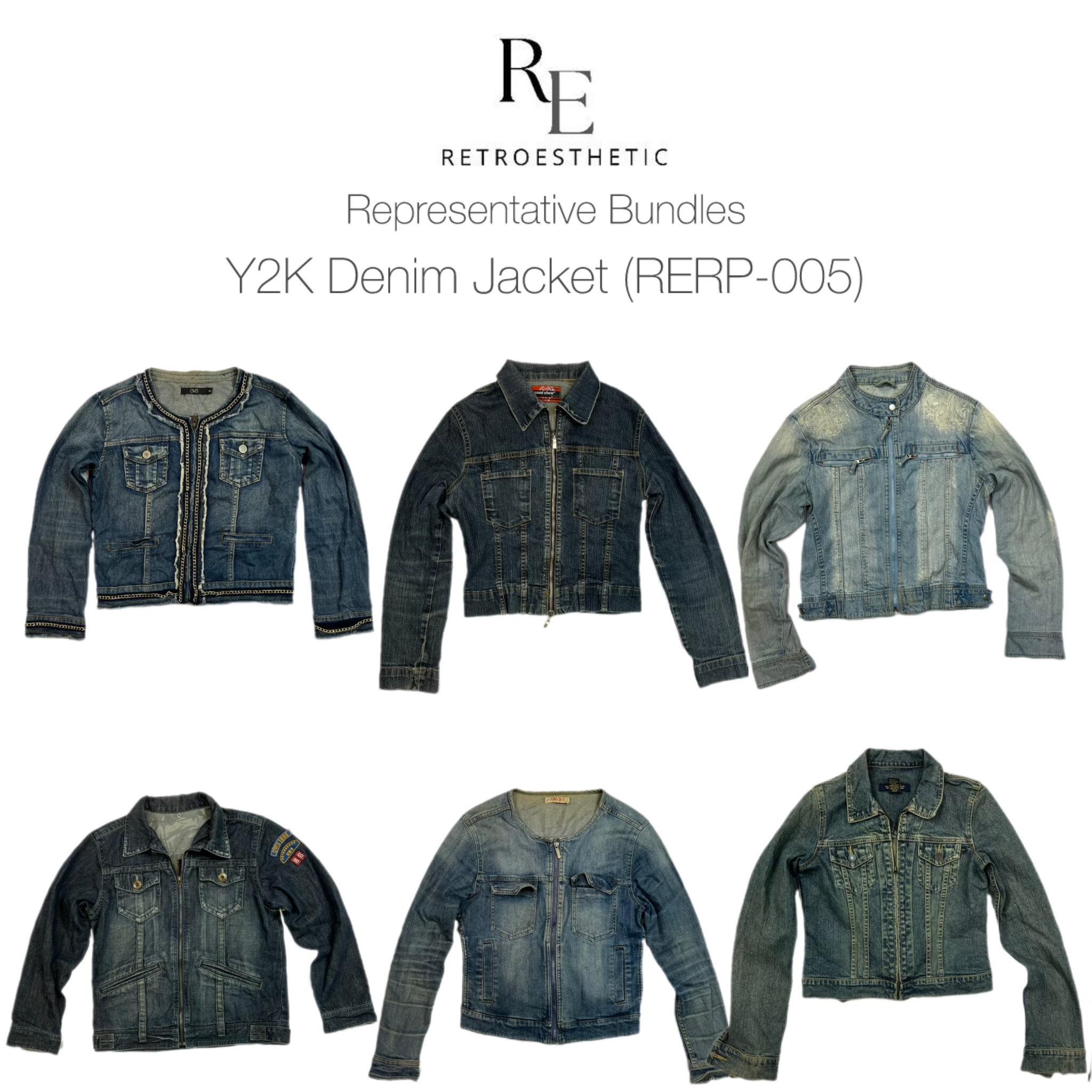 Vestes en denim Y2K (RERP-005)