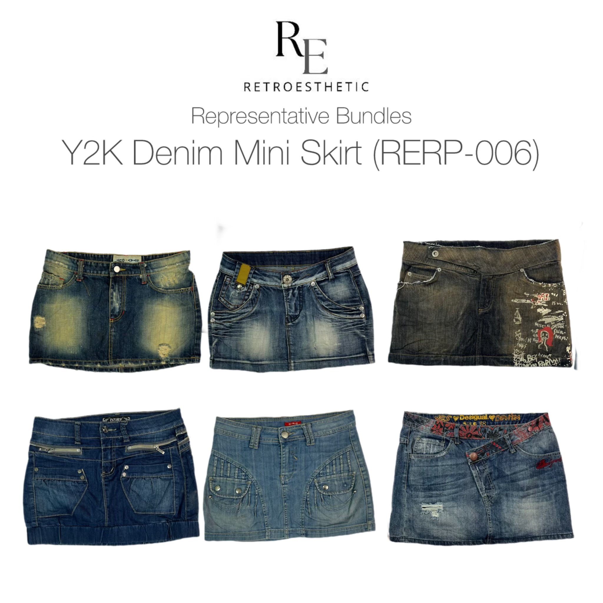 Y2K Denim Mini Röcke (RERP-006)