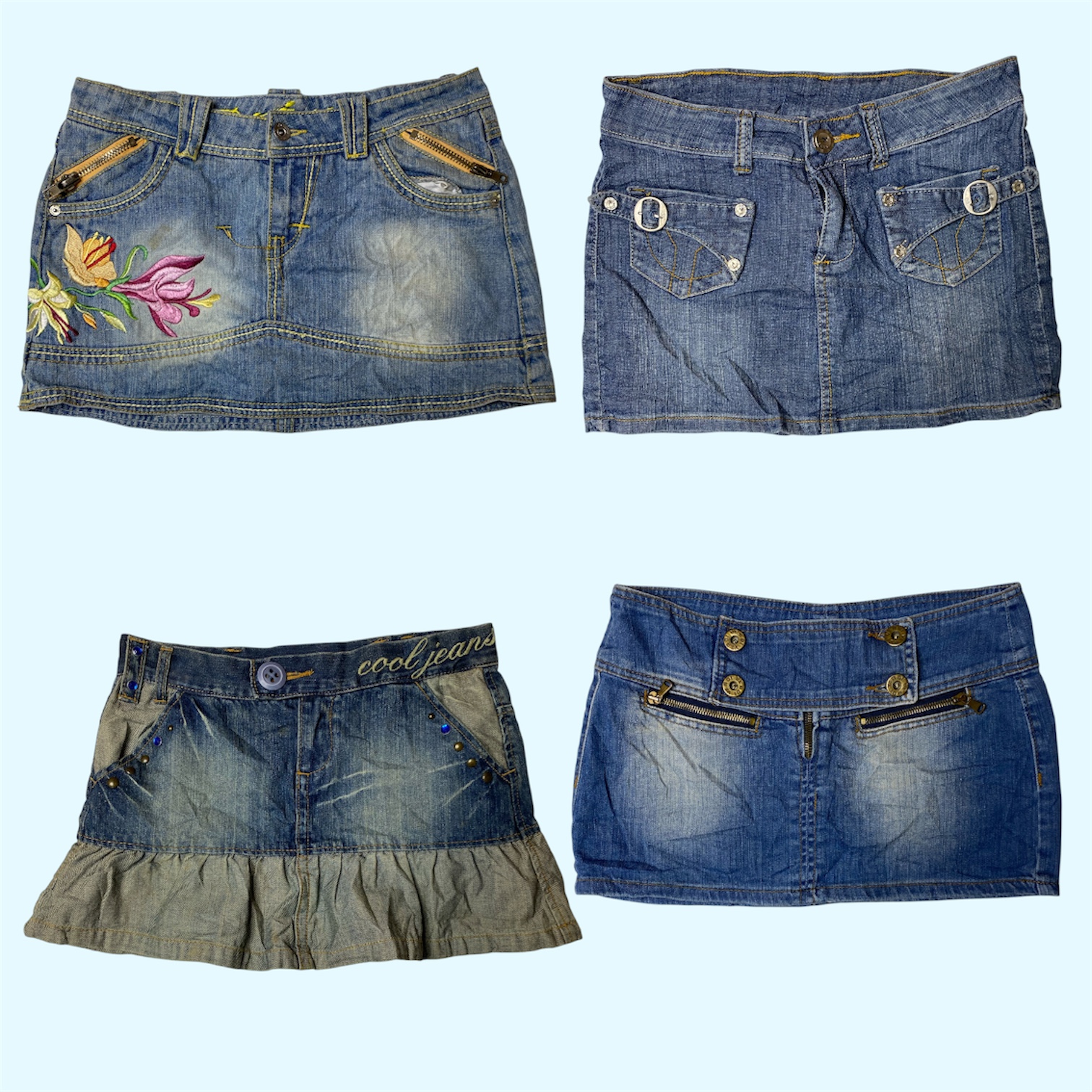 2000s Denim Diaries: The Denim Mini Skirt Era (TS-311)