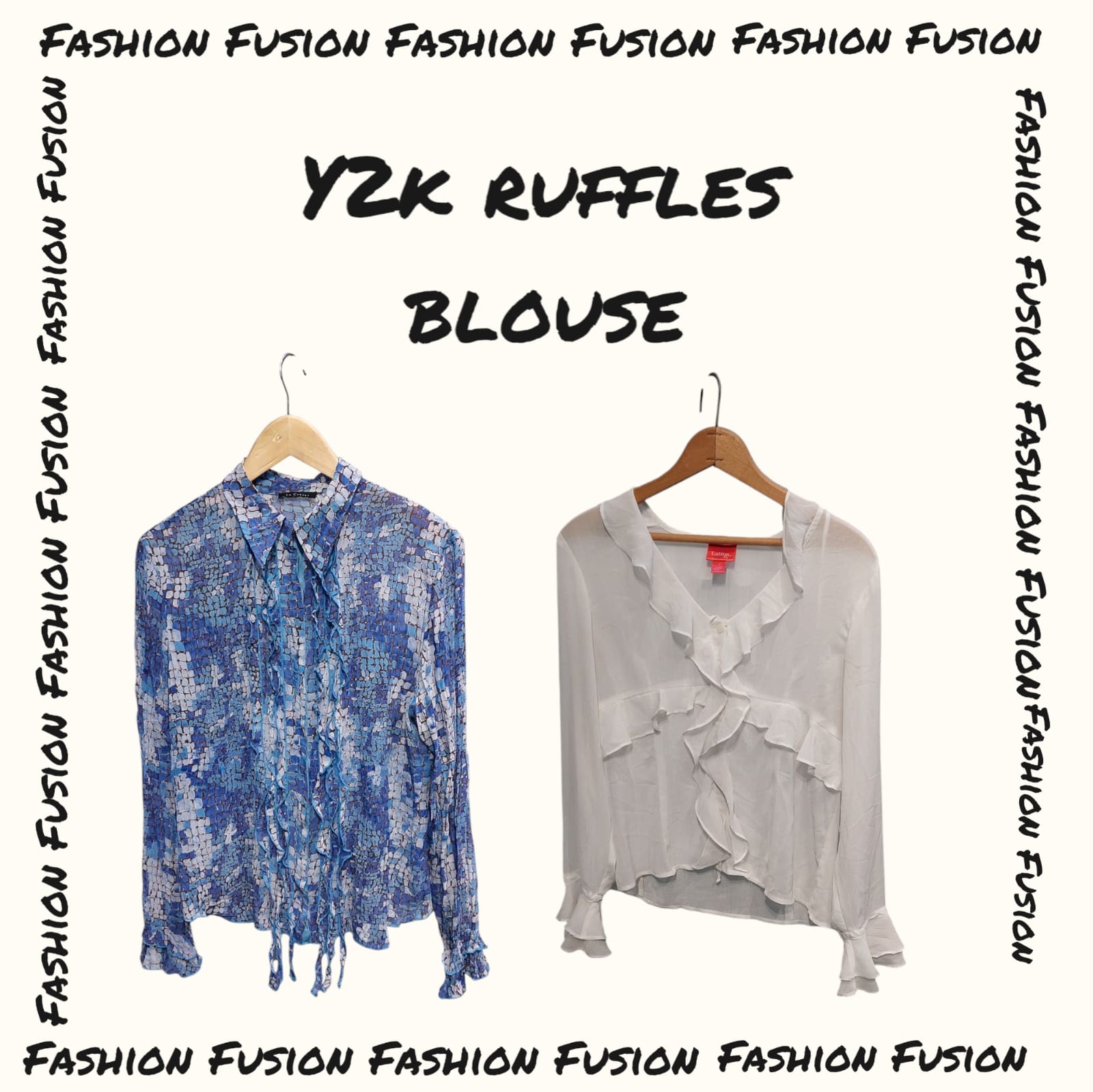 (FF-597) y2k Ruffles Tops