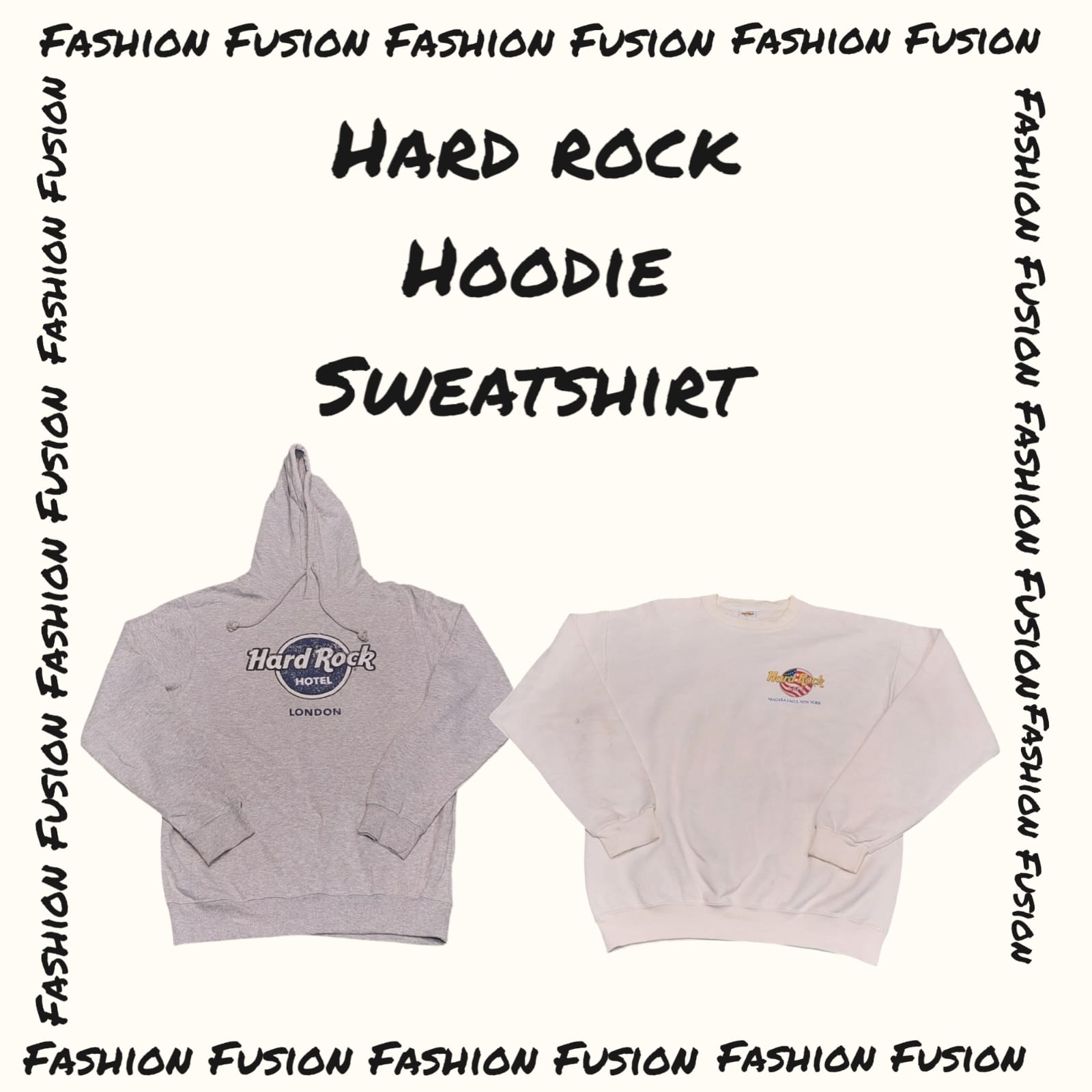 (FF-575) Hard-rock hoodie-sweatshirt