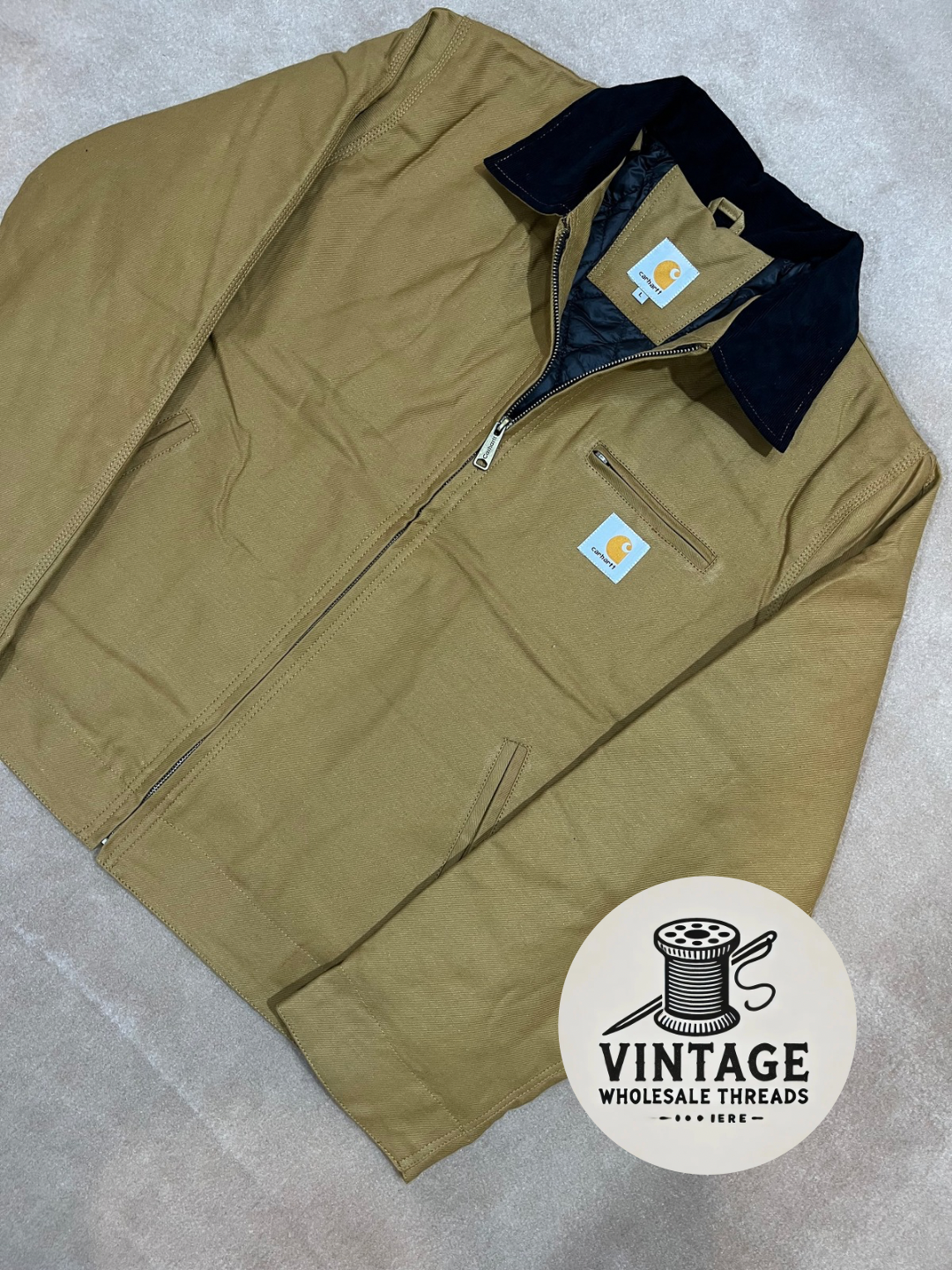 Carhartt Rework style Tan Detroit jacket | Vintage Wholesale ...