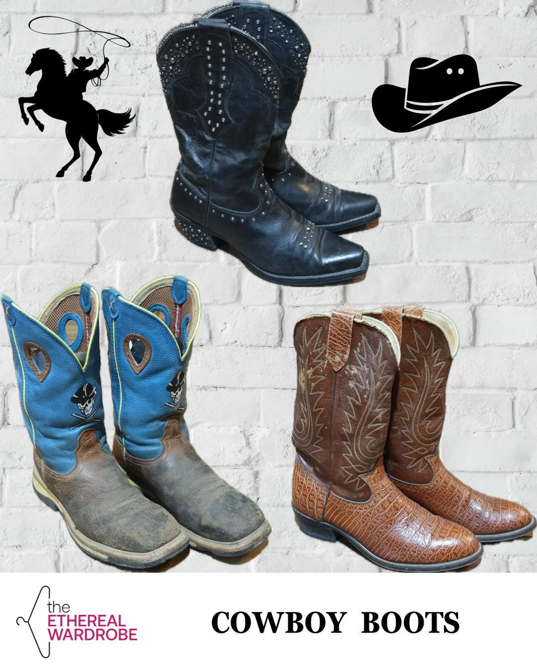 Cowboy Boots 10 pairs