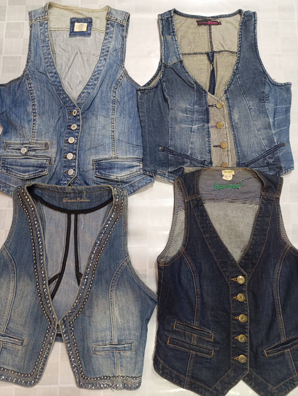 R32 Premium Ladies Y2k Denim Vest-23