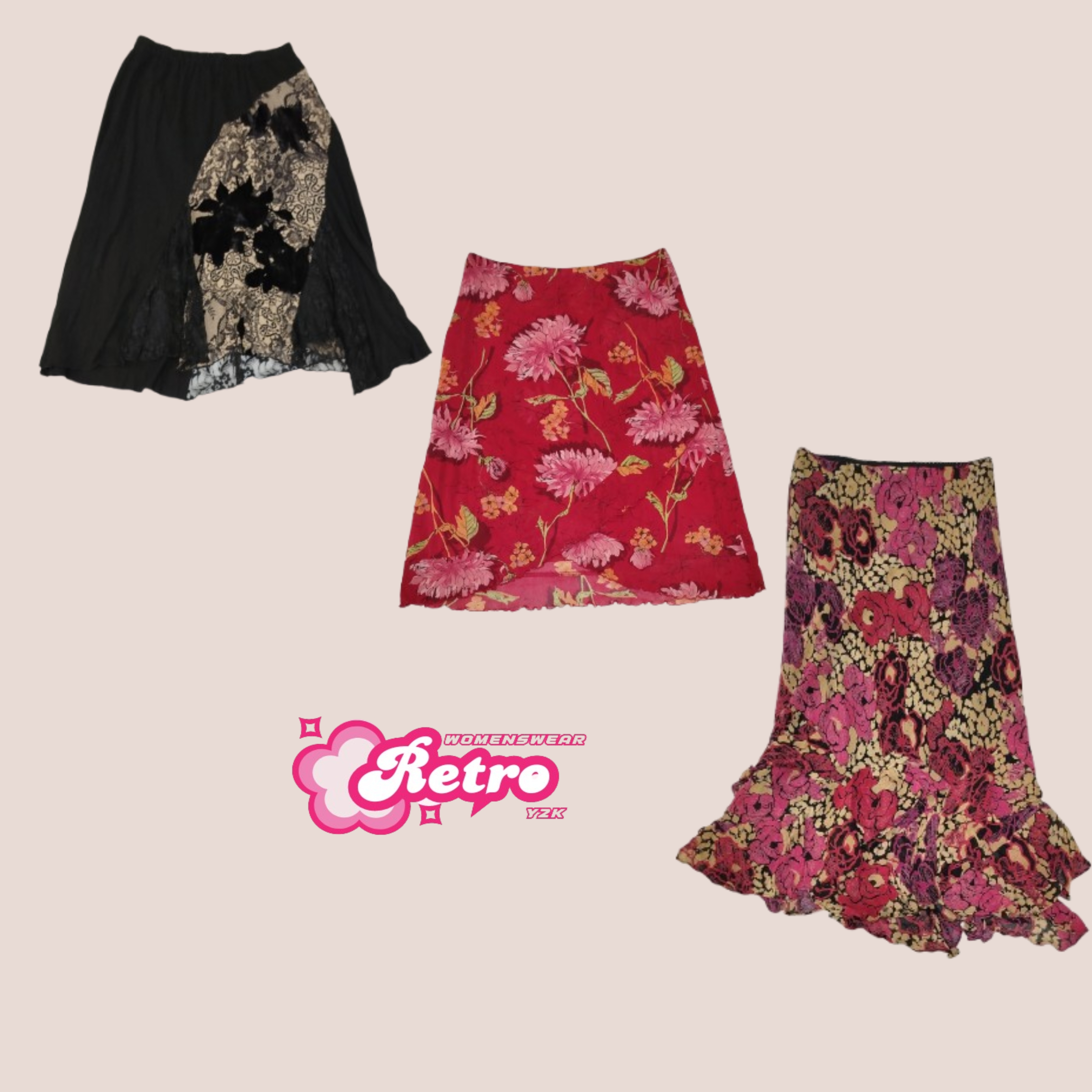 Y2K Sweetheart: Grunge Romance Skirts Mix ( Feb-027)