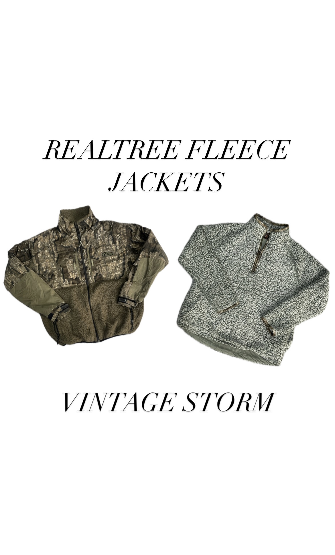 Real Tree Fleece Jackets