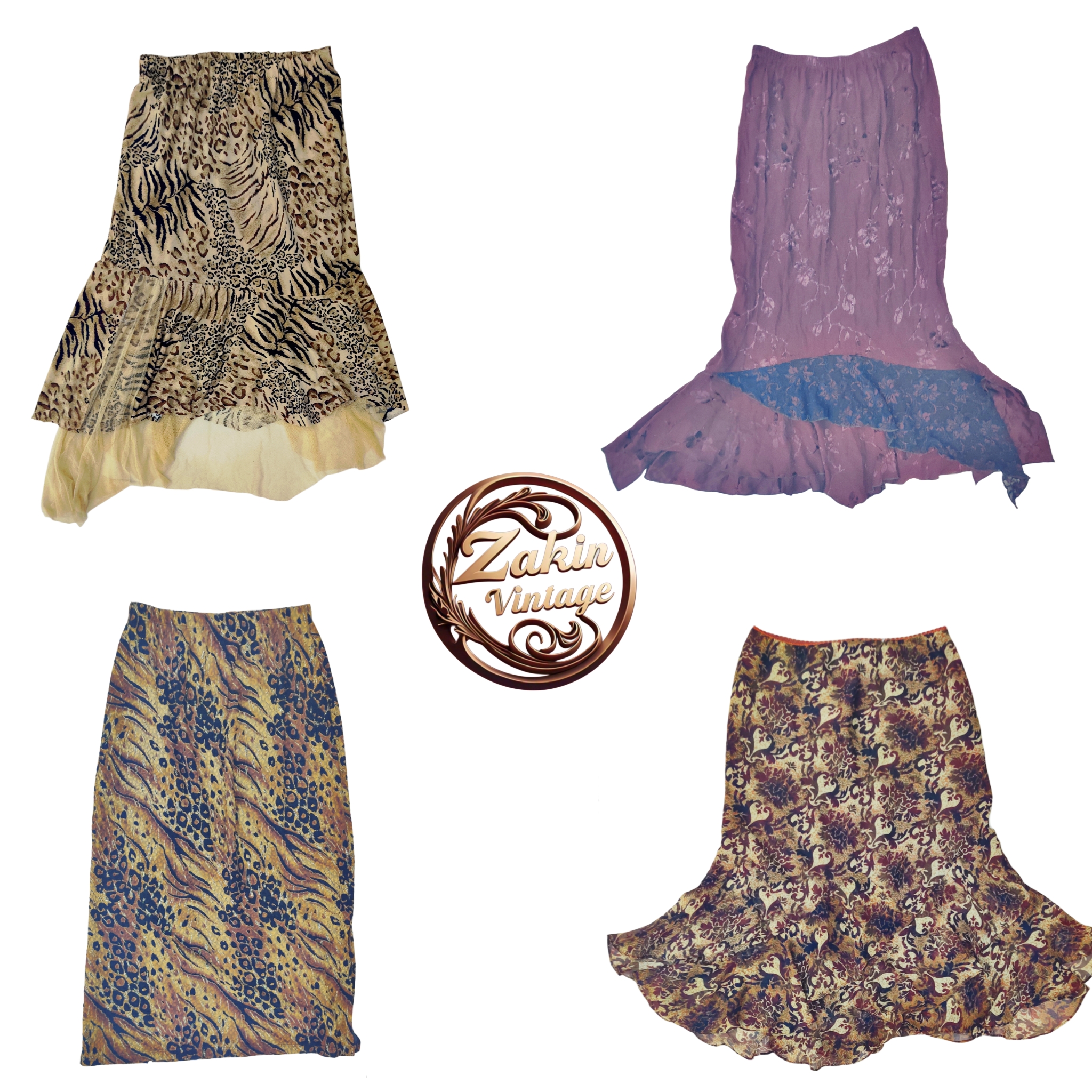 Y2k Earth-inspired Poly skirts