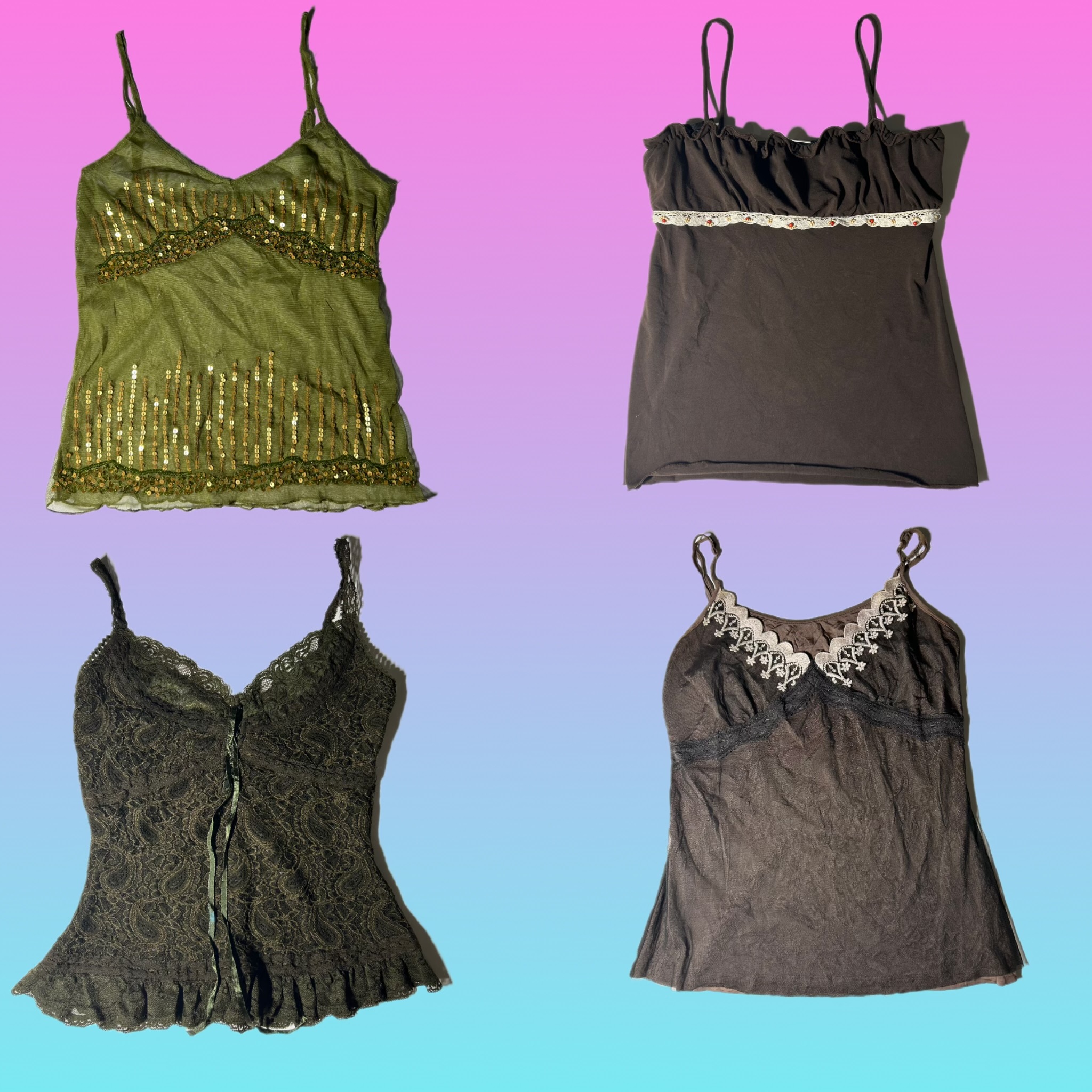 Y2k Edgy Girl Cami Tops (TT-115)