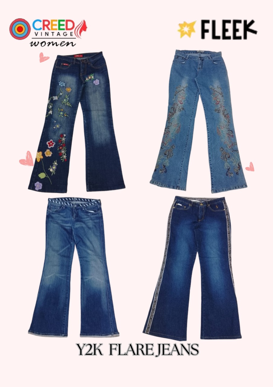 CR3652 Y2K Flare Jeans - 20 Pcs