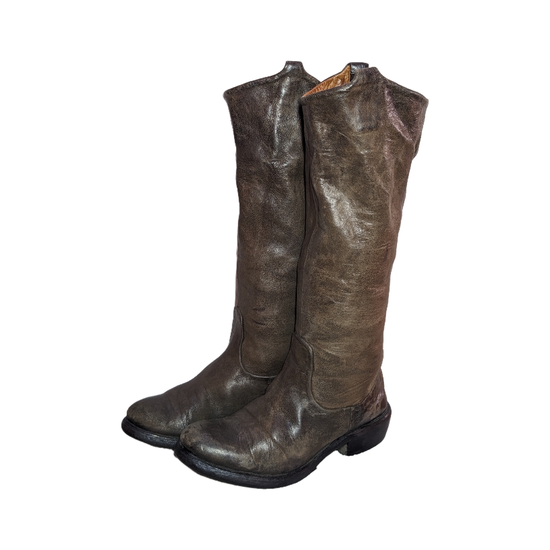MV232# Vintage American Collection Flat Knee High Stadium Boots