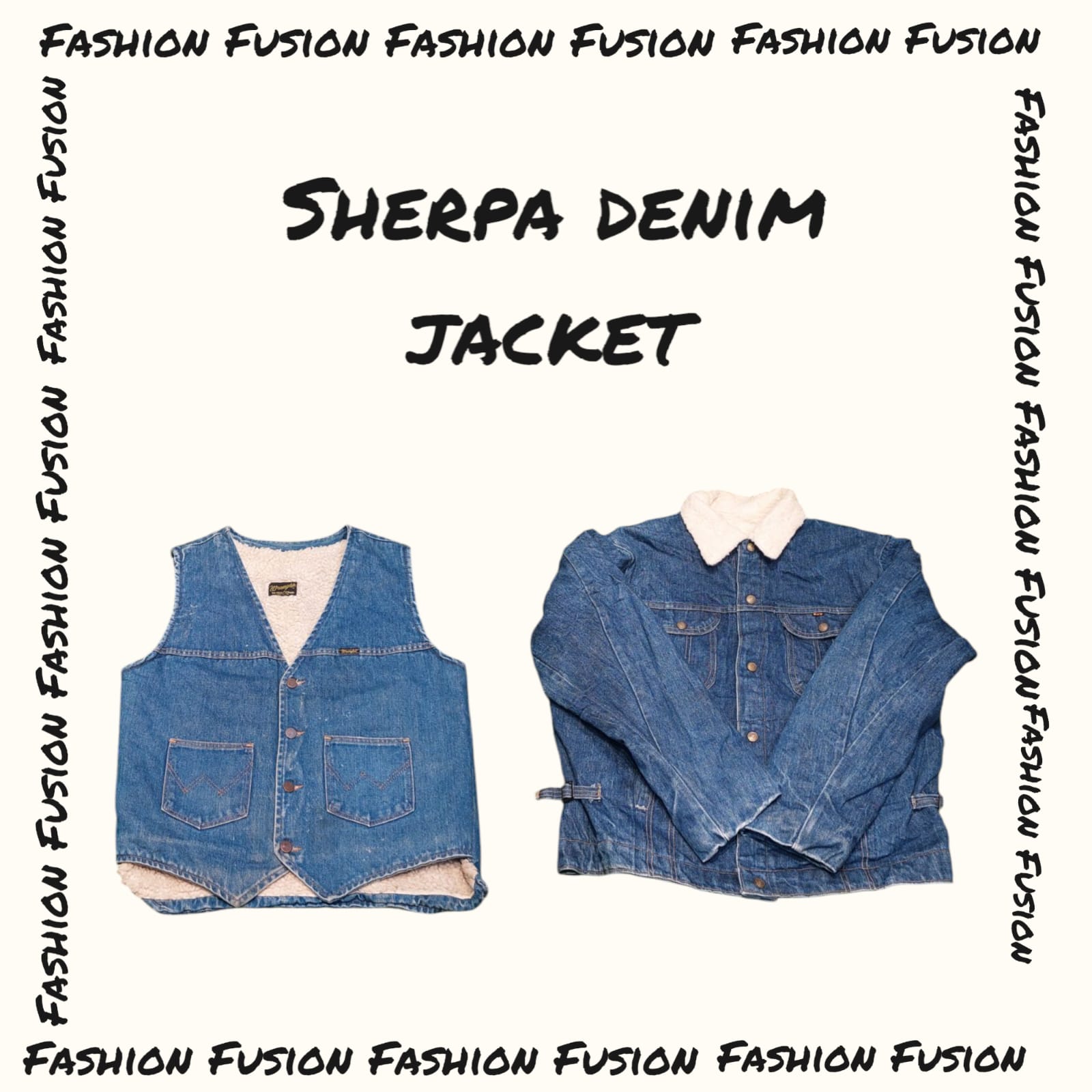 (FF-602) Sherpa Levis-Wrangler Denimjacke