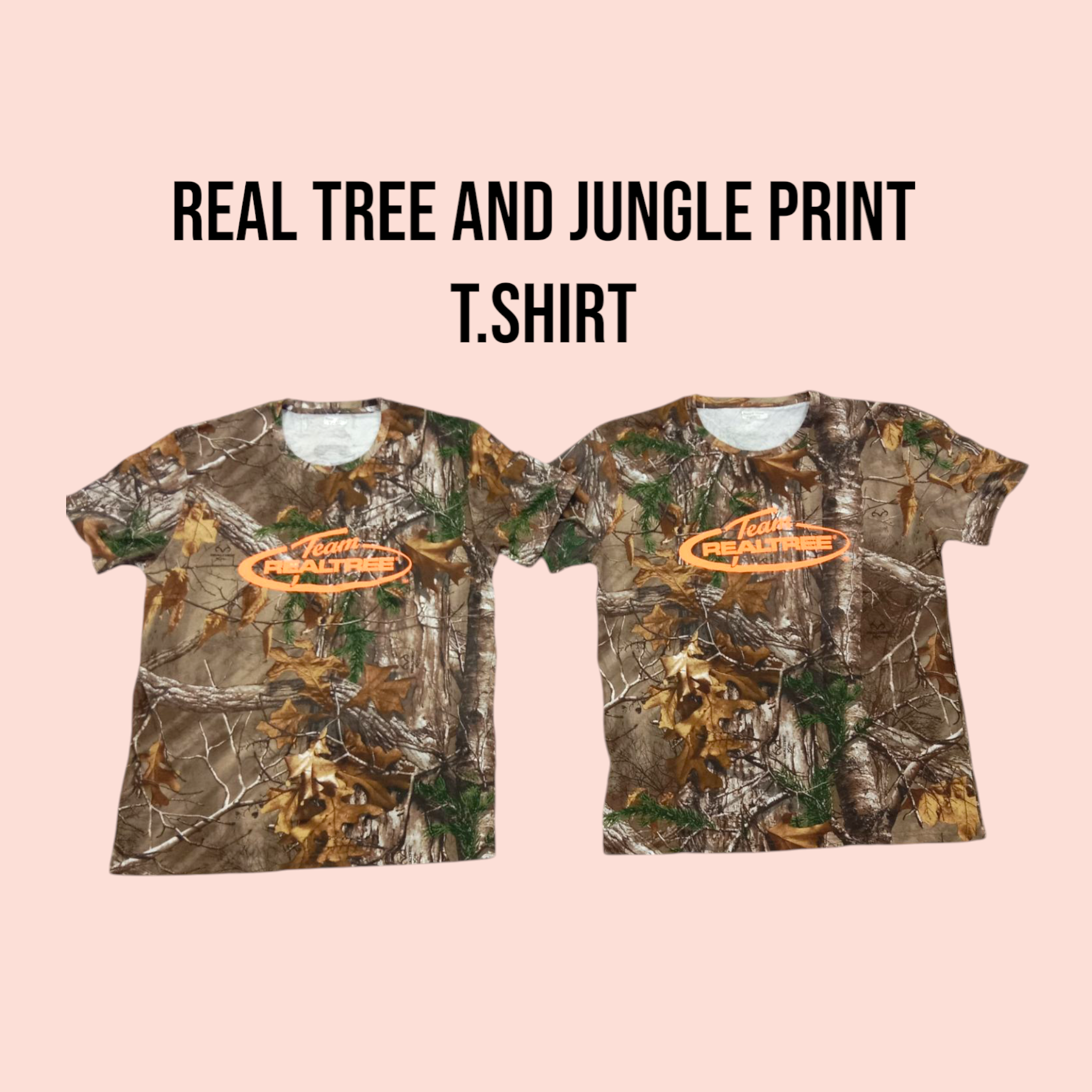 Echte Baum- und Dschungel-Print T-Shirt