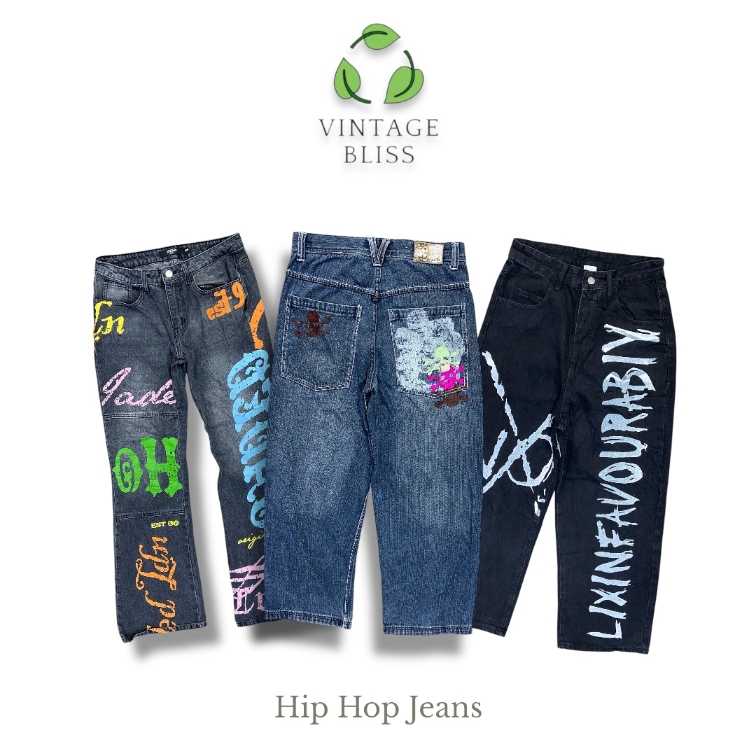 Jeans brodés Hip Hop