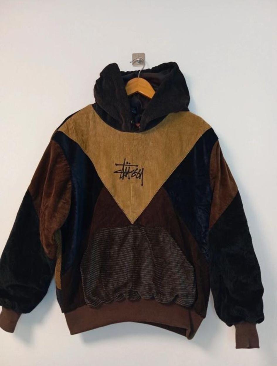 Rework Style Stussy Corduroy Hoodie