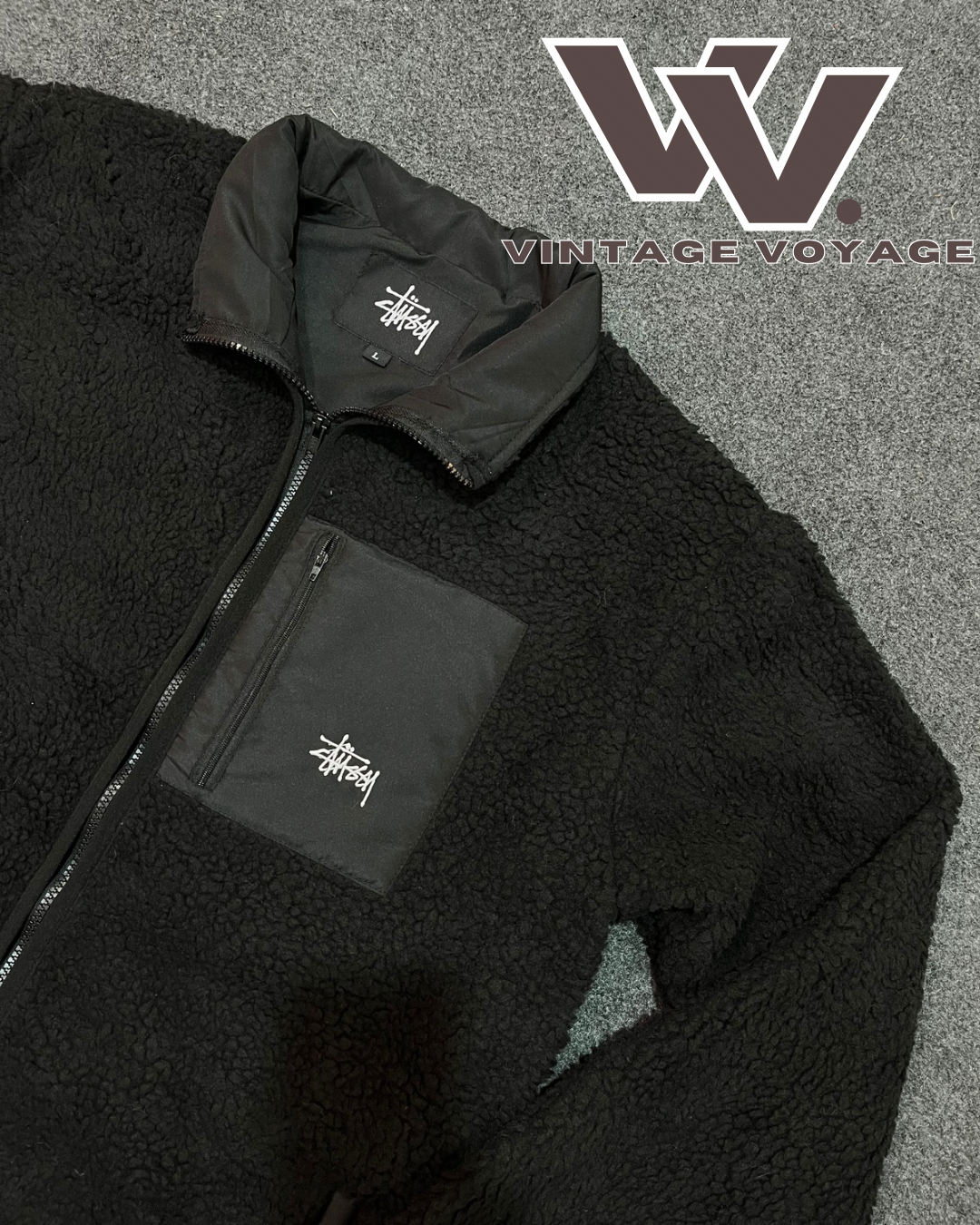 Stüssy Rework Style Sherpa 8 Ball Jackets - MOQ 20 pcs #21925