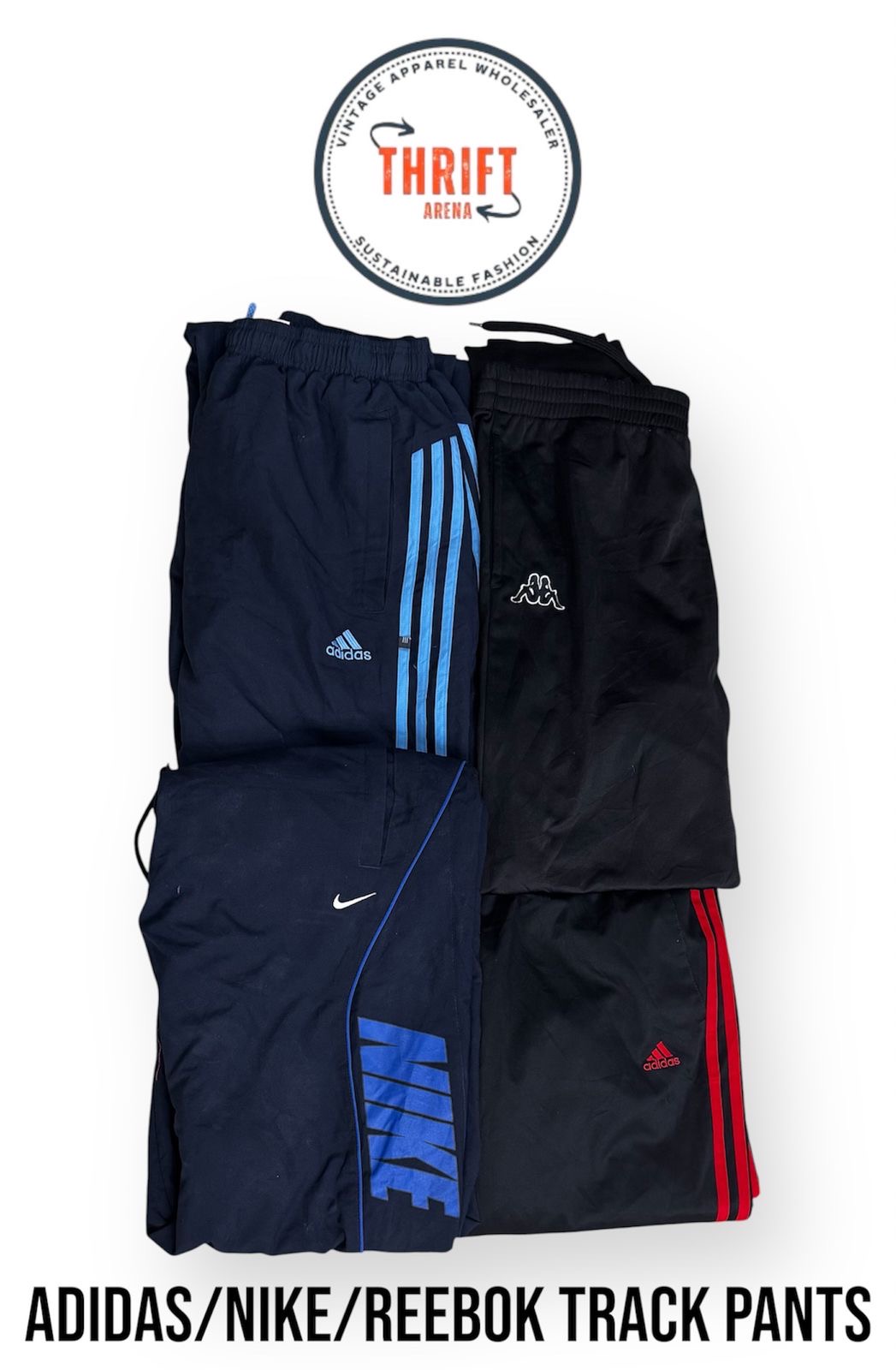 #VV774 Adidas/Nike/Reebok Pantaloni da allenamento 23 pz