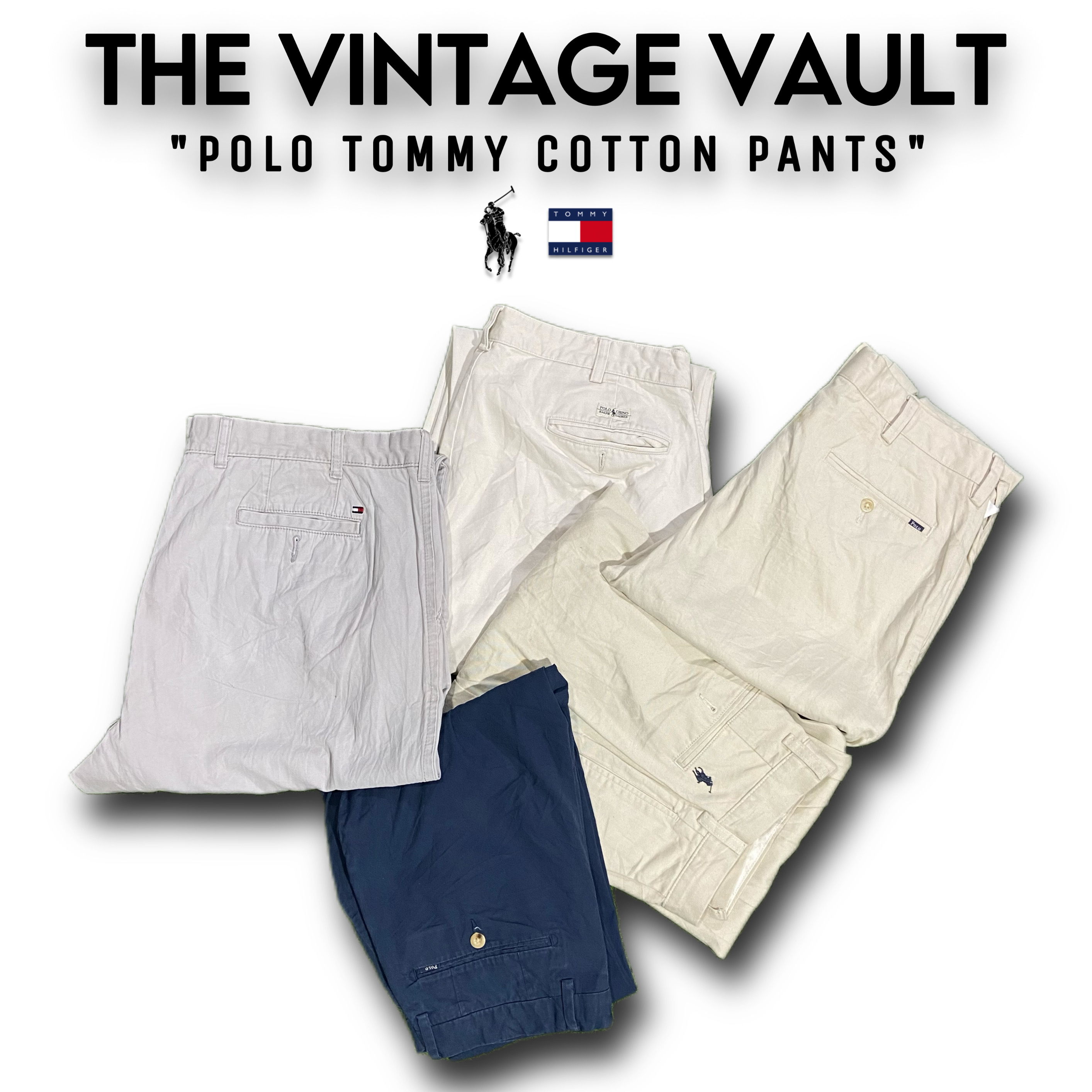 Polo Ralph Lauren Tommy Cotton Pants For Women - 15 pcs