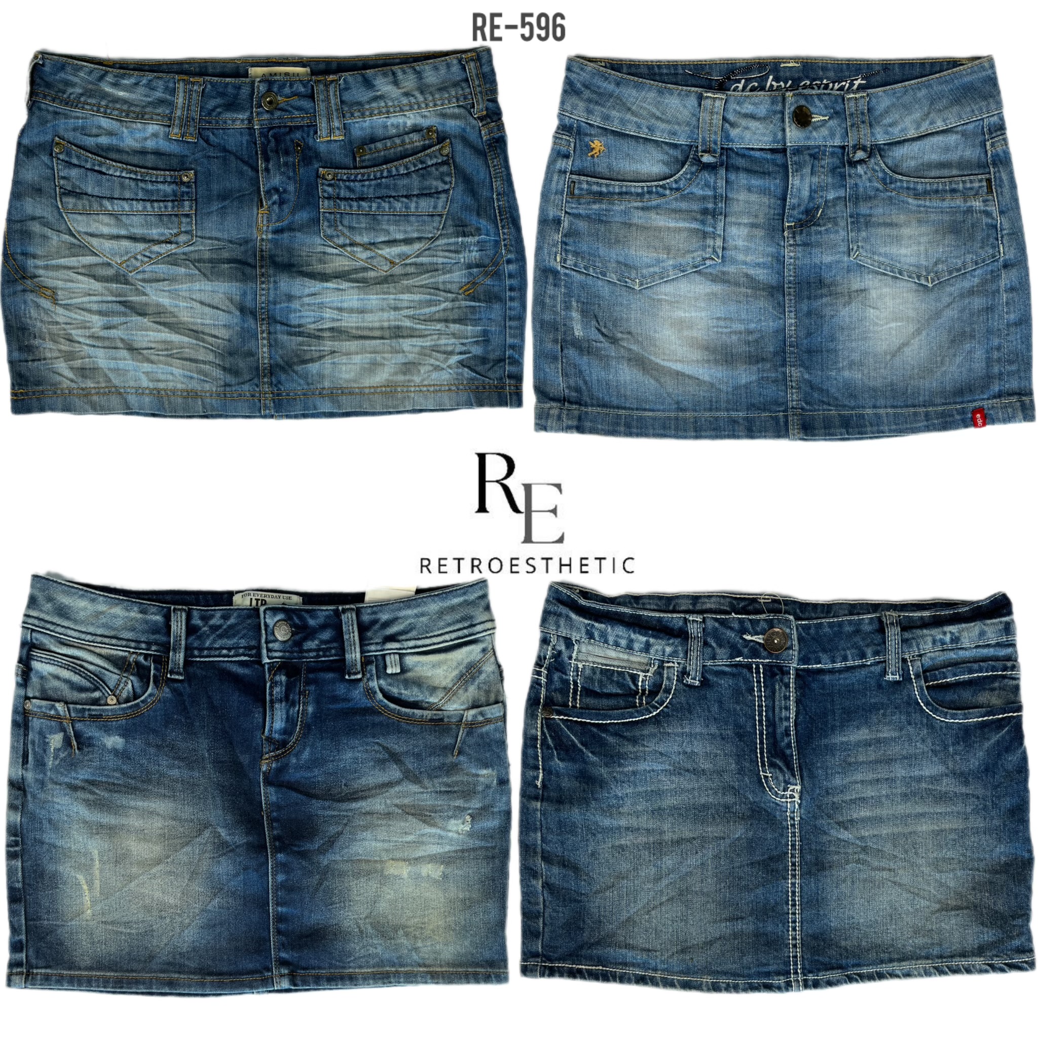 Y2K IT Girl Denim Minirocke (RE-596)