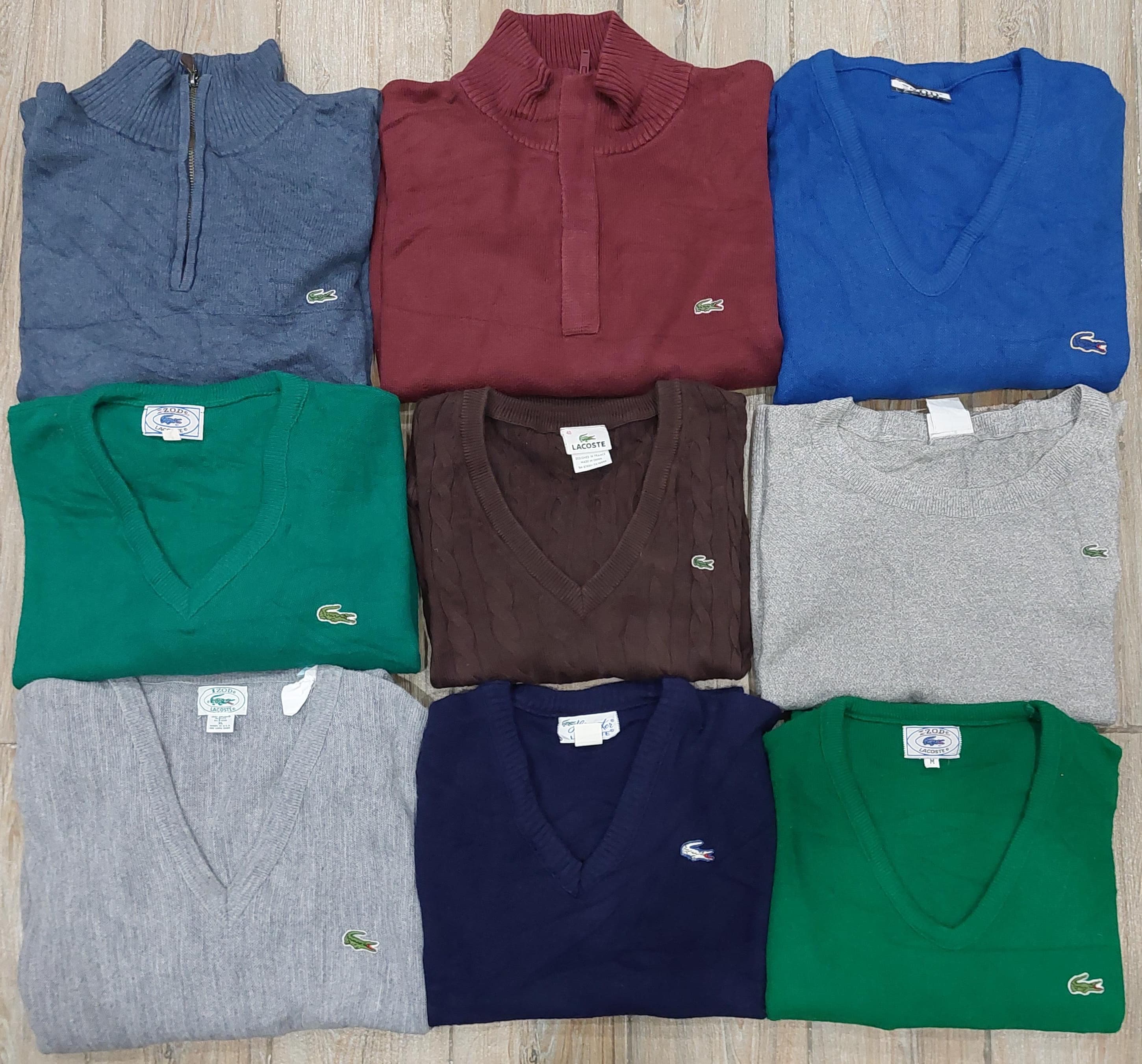 Sweats Lacoste de marque - 13 pièces