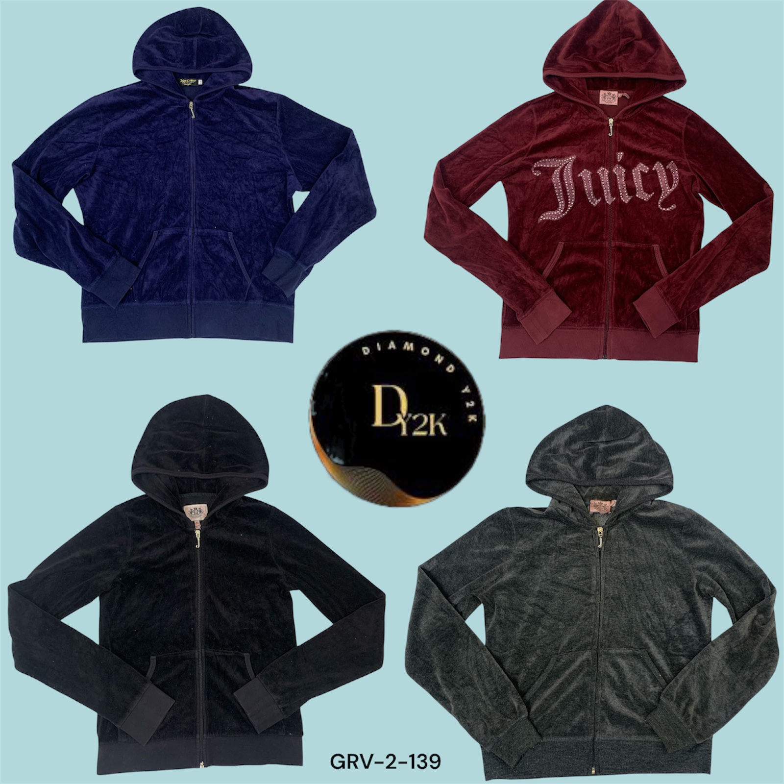 Moletom de Veludo Juicy Couture – Luxuoso e Confortável (GRV-2-139)