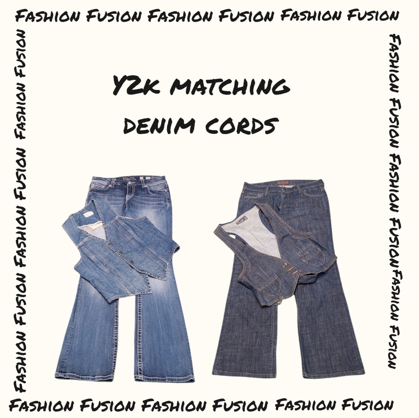 (FF-630) y2k matching cords sets