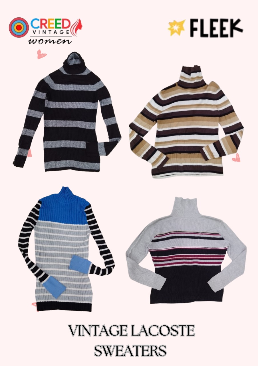 CR3685 Y2K Hi Neck Sweaters - 19 Pcs