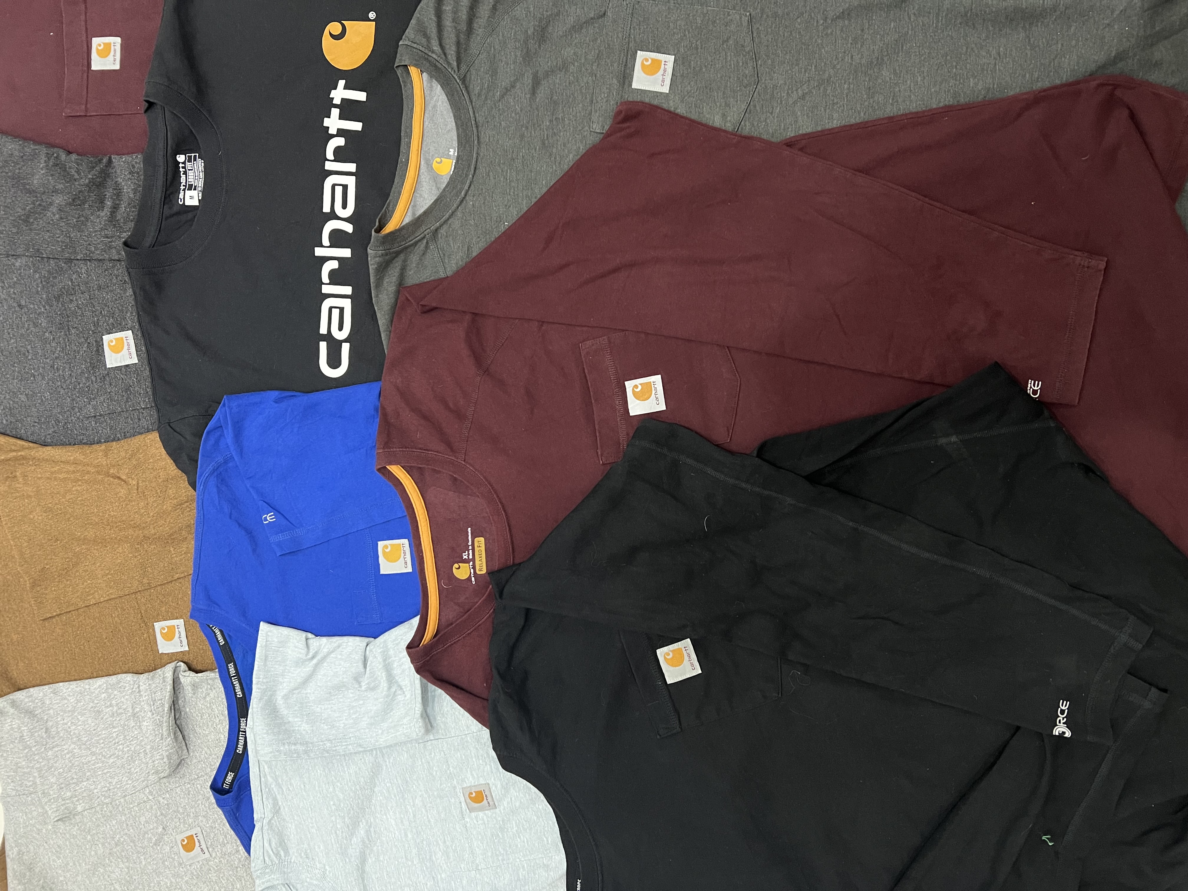 Branded Carhartt T-Shirts - 19 Pieces