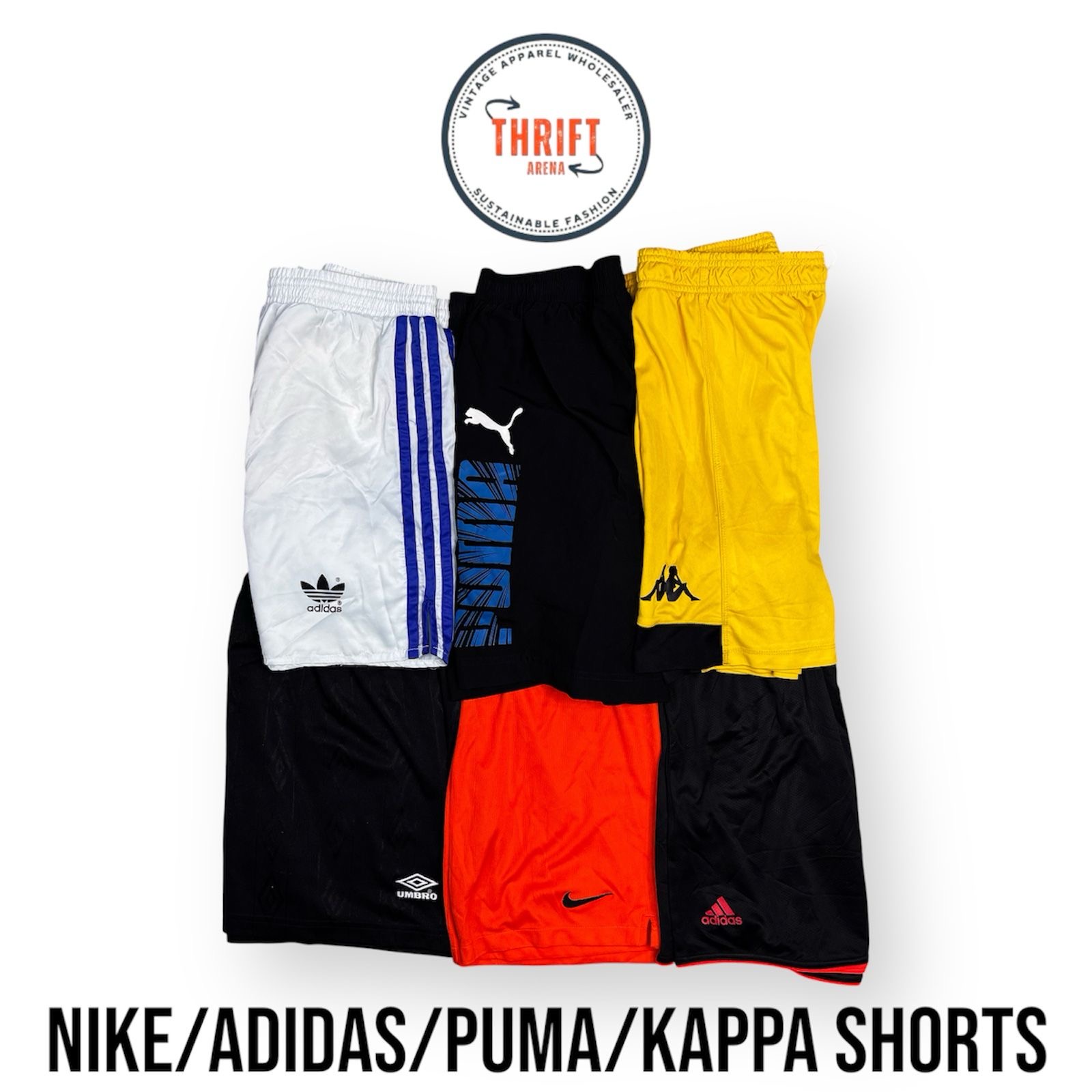 #VV791 Nike/Adidas/Puma/Umbro Shorts 25 Stück