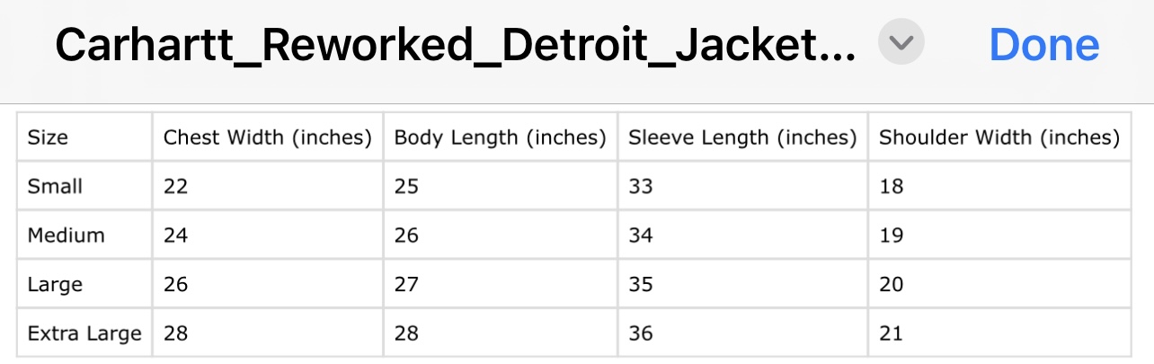 Carhartt Überarbeitete Detroit-Jacke 25 Stück